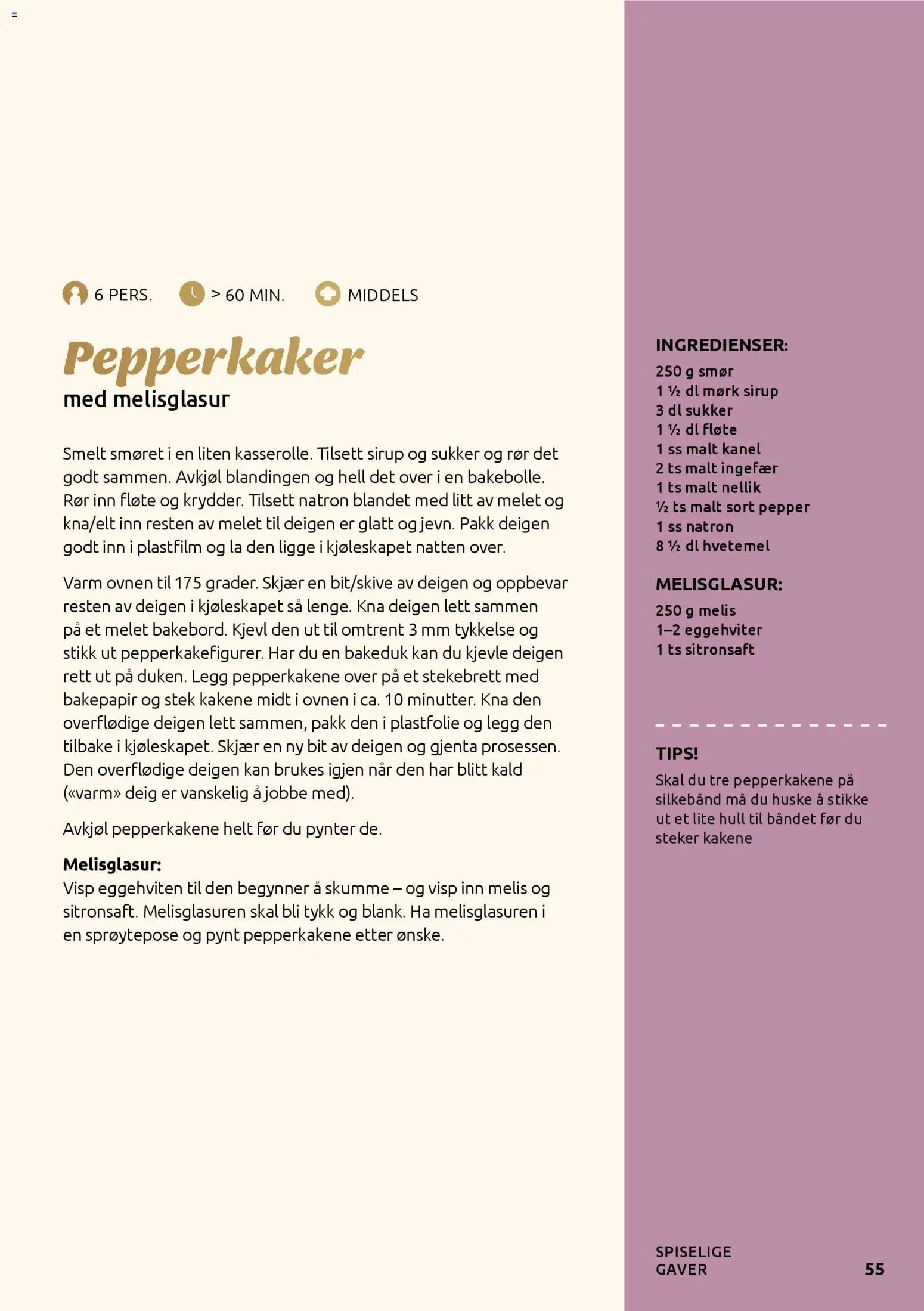 {H1} | Side: 55 | Produkter: Smør, Bordtennisnät, Natron, Prosecco