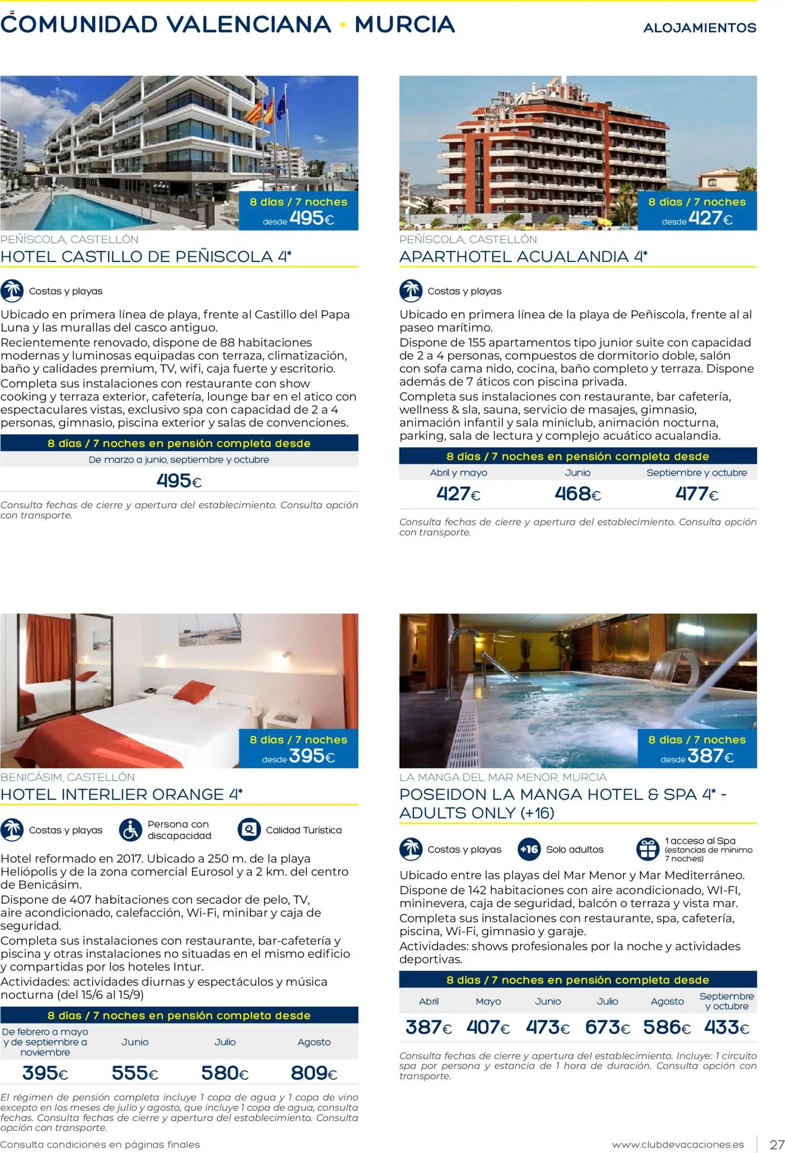 Viajes El Corte Inglés Club de Vacaciones │ válido desde el 01.02.2026 | Página: 27 | Productos: Cama, Sofá, Caja, Baño