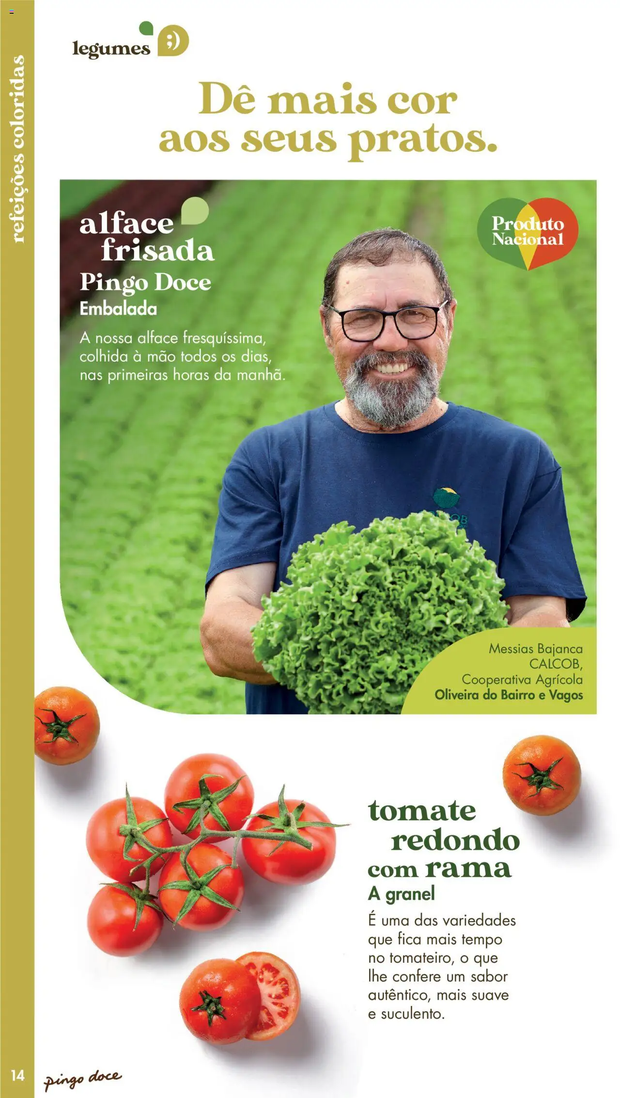 Pingo Doce - Catálogo Fruta e Legumes │ válido de 20.05.2025 | Página: 14 | Produtos: Tomate, Alface