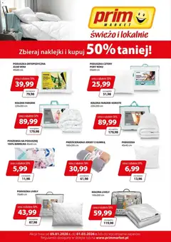 Pogląd oferty "Prim Market Promocja - Akcja Lojalnościowa Pościel Tekmar 50% Taniej" - ważna od 05.01.2026