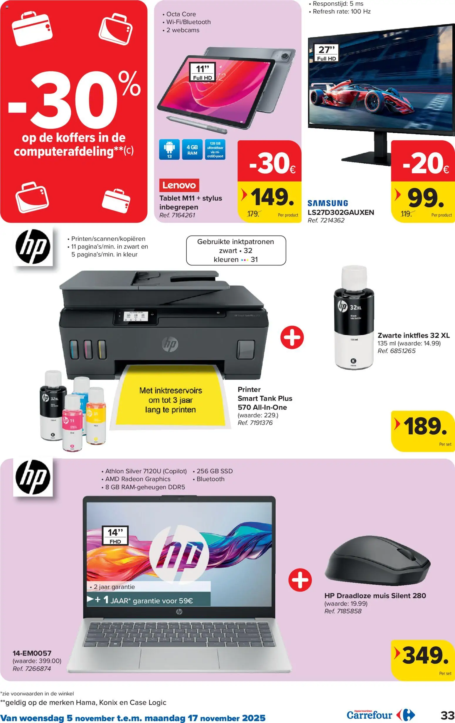 {H1} | Pagina: 33 | Producten: Tablet, Printer, Bluetooth, Muis