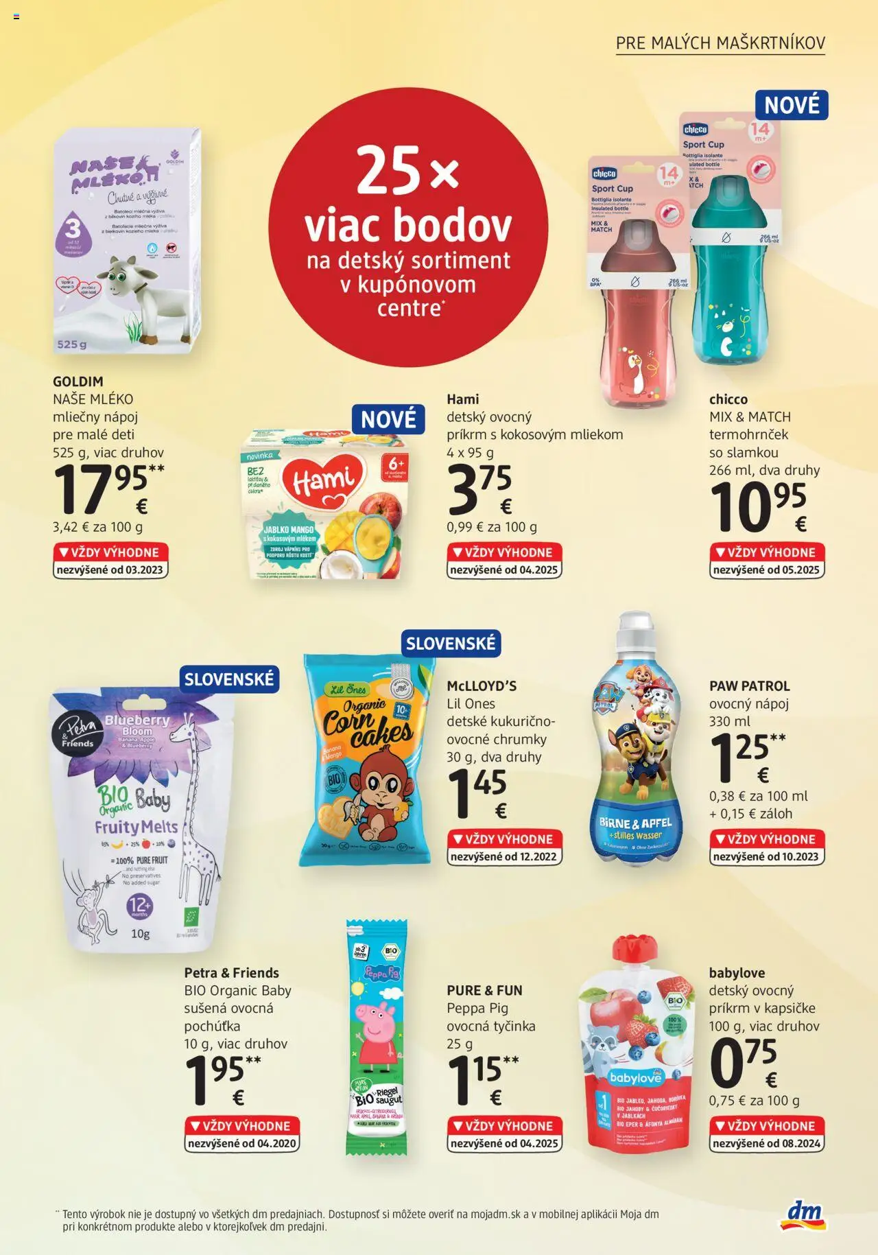 dm drogerie Journal Júl 2025 │ platný od 01.07.2025 | Strana: 23 | Produkty: Apple, Čučoriedky, Jahody, Mango