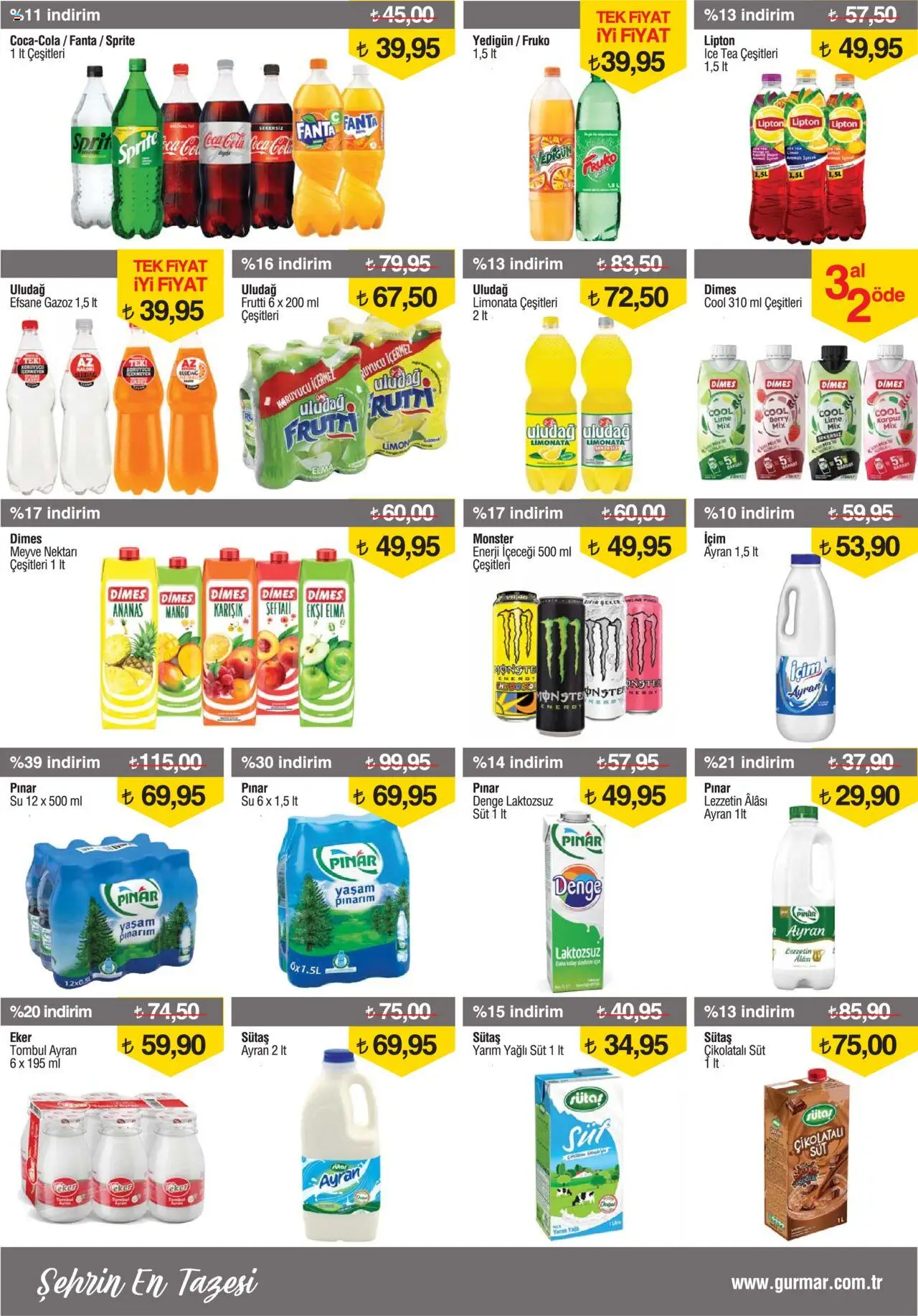 Gürmar Katalog - 01.08.2025 tarihinden itibaren geçerlidir | Sayfa: 9 | Ürünler: Elma, Ananas, Enerji içeceği, Sprite
