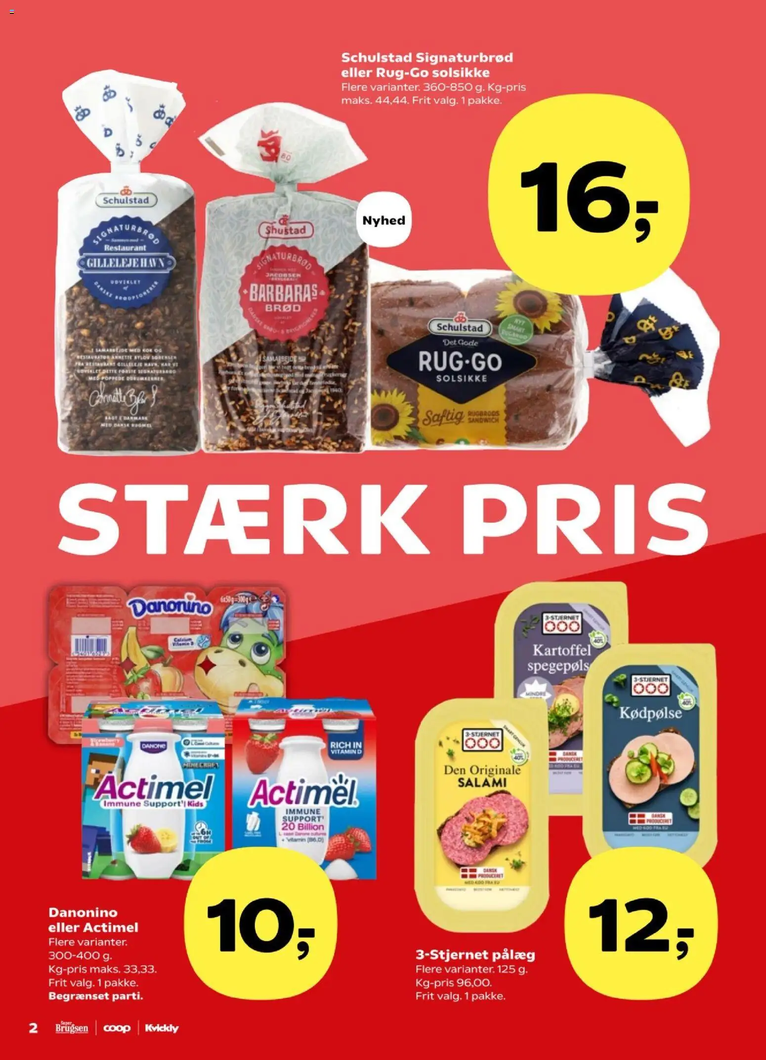 Super Brugsen tilbudsavis – gyldig fra 06.03.2026 | Side: 2 | Produkter: Brød, Salami, Pålæg