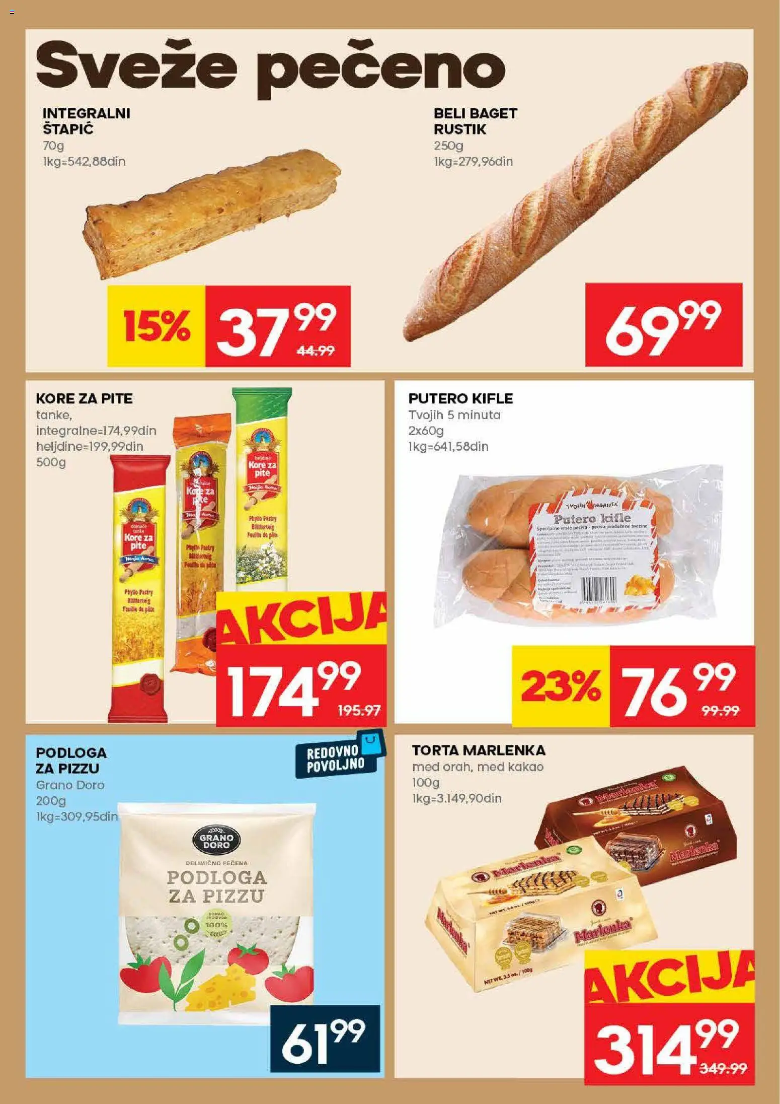 Idea katalog - važi od 30.04.2026 | Strana: 14 | Proizvode: Baget, Pita, Med, Torta