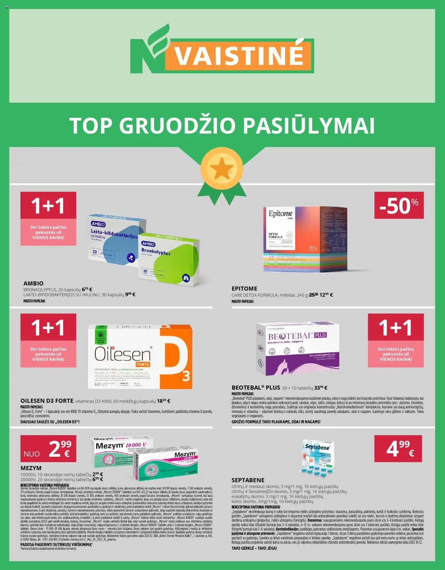 Norfa vaistinė akcijos nuo 01.12.2025 | Puslapis: 2 | Prekių: Tv