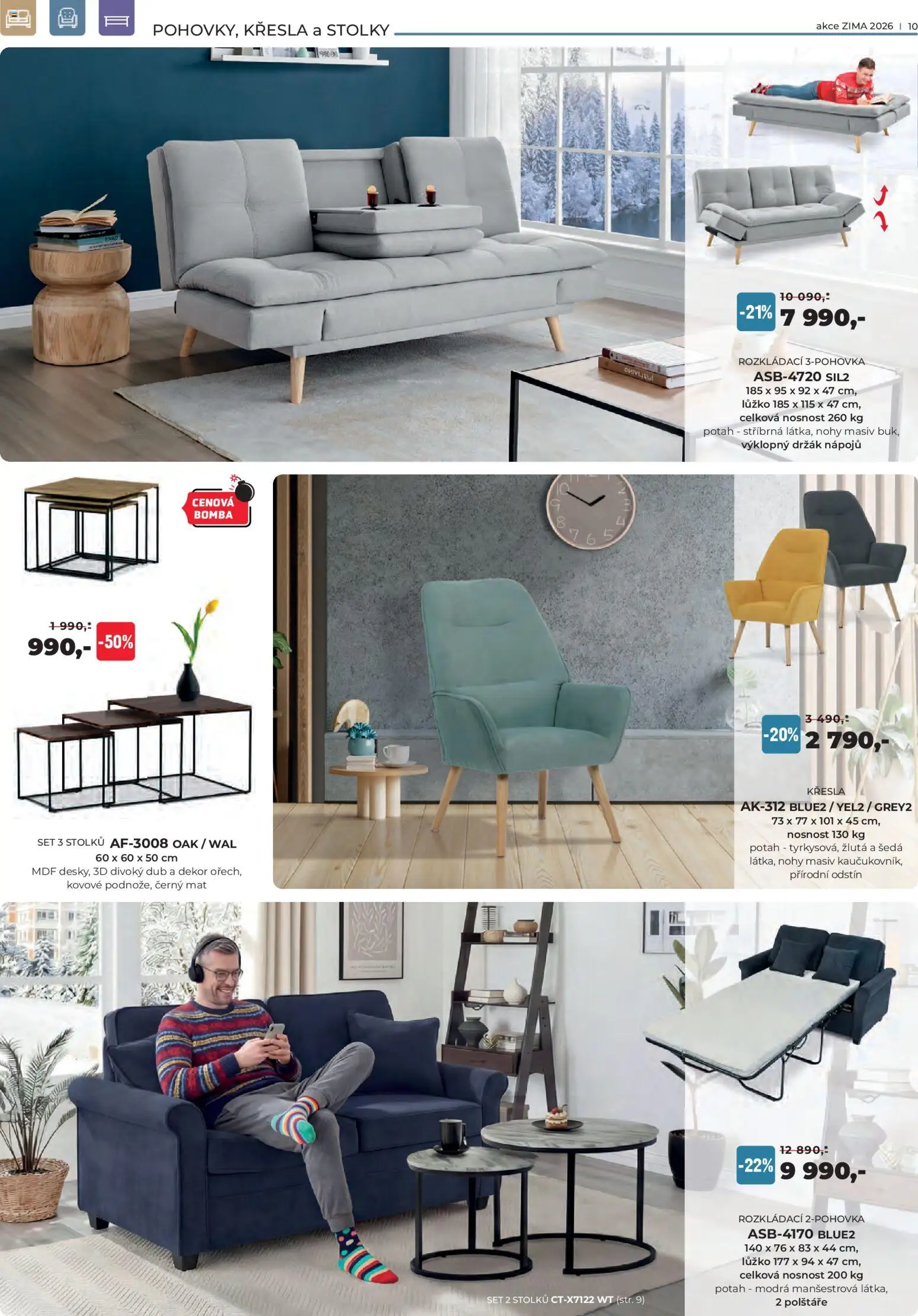Jamall nábytek leták od 15.01.2026 | Strana: 10 | Produkty: Polštáře, Křesla