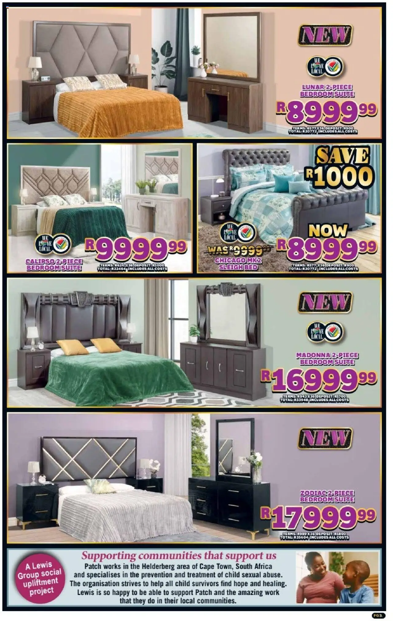 New Lewis Stores catalogue – valid from 01.10.2025 | Page: 3 | Products: Bed