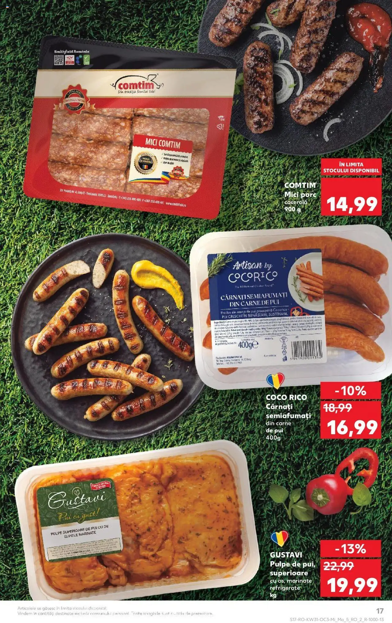 Catalog Kaufland - Viseu de Sus – valabil de la 30.07.2025 | Pagină: 17 | Produse: Hacıyatmaz Kedi Oyuncağı, Mici, Carne De Pui, Cârnați