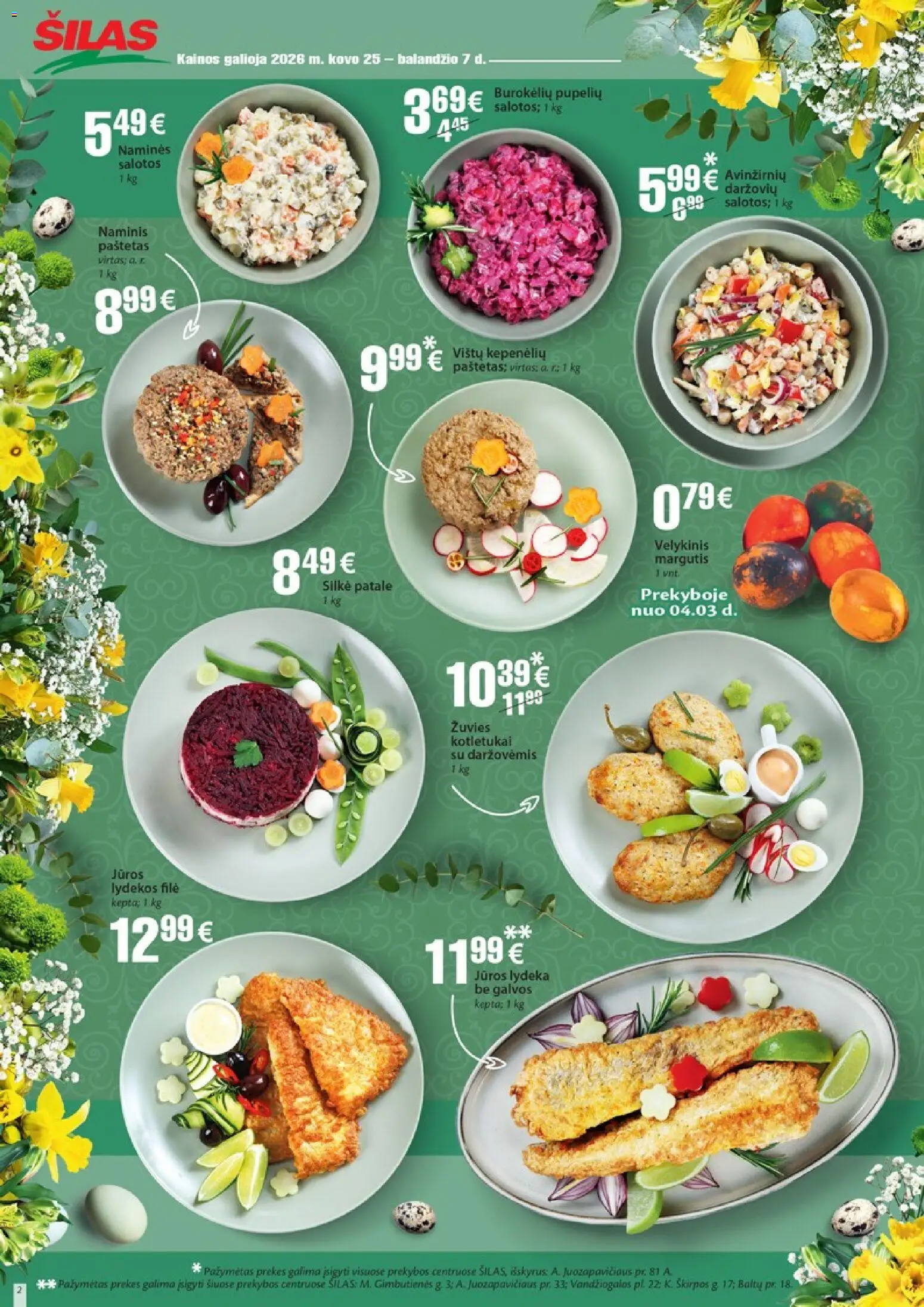 Šilas akcijos nuo 25.03.2026 | Puslapis: 2 | Prekių: Salotos, Silkė