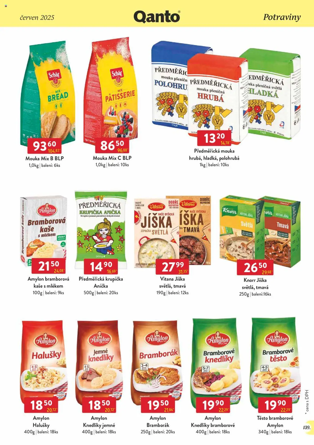 Astur & Qanto leták - Velkoobchod 06/2025 od 01.06.2025 | Strana: 139 | Produkty: Knorr, Mouka, Kaše, Těsto
