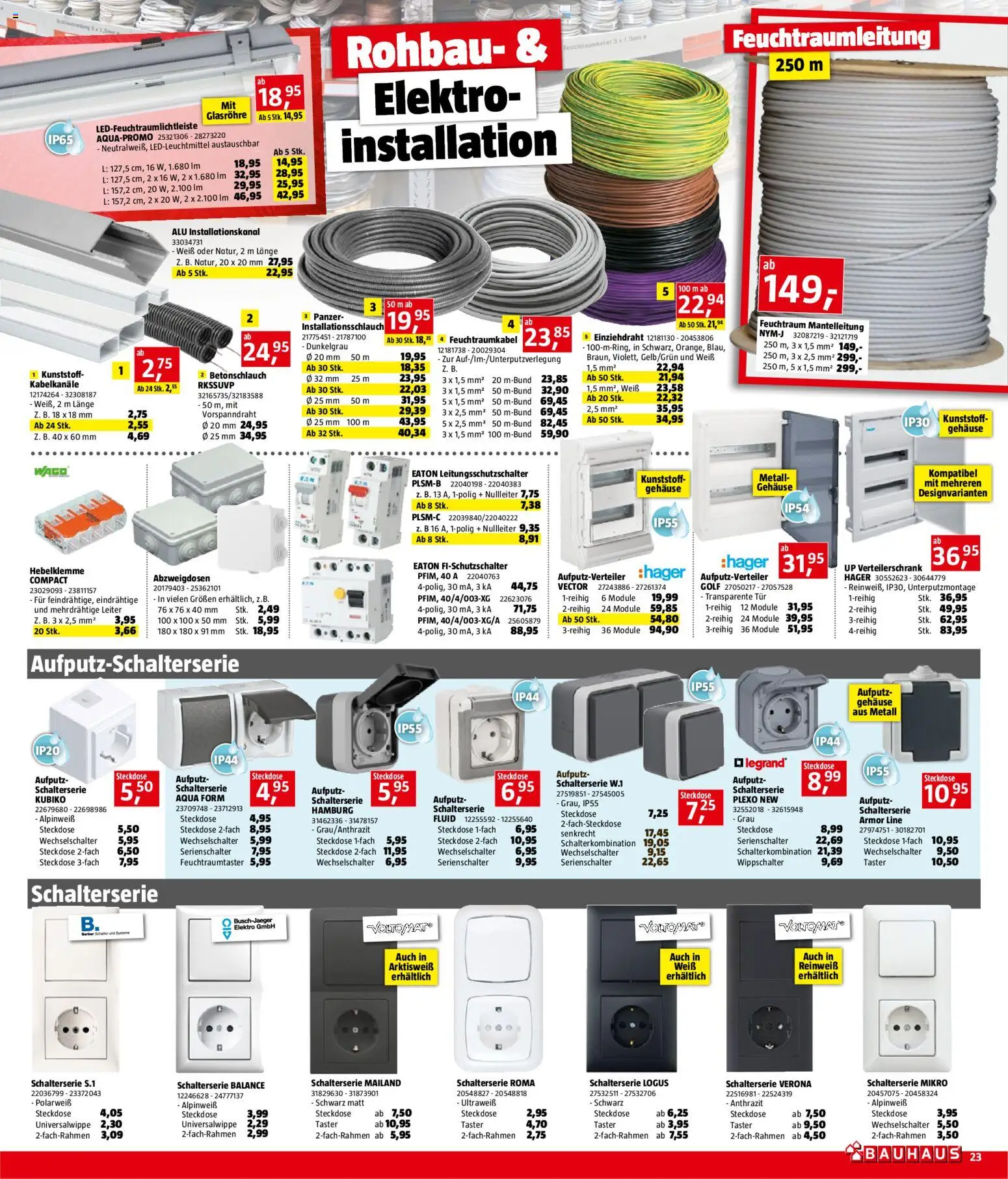 Bauhaus Prospekt aktuell gültig ab 05.11.2025 | Seite: 23 | Produkte: Steckdose