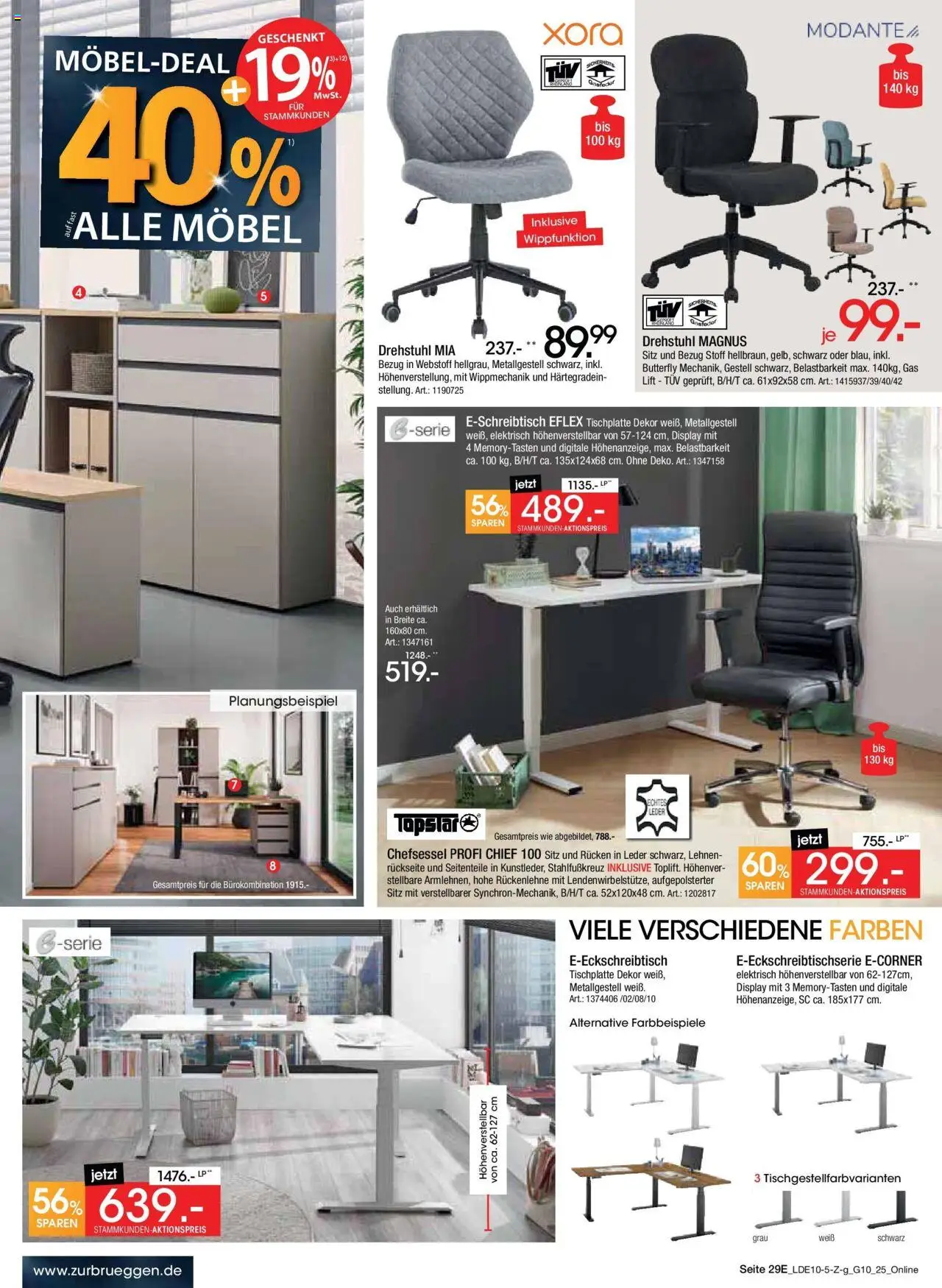 Zurbrüggen Prospekt 	 – gültig ab 04.10.2025 | Seite: 41 | Produkte: Chefsessel