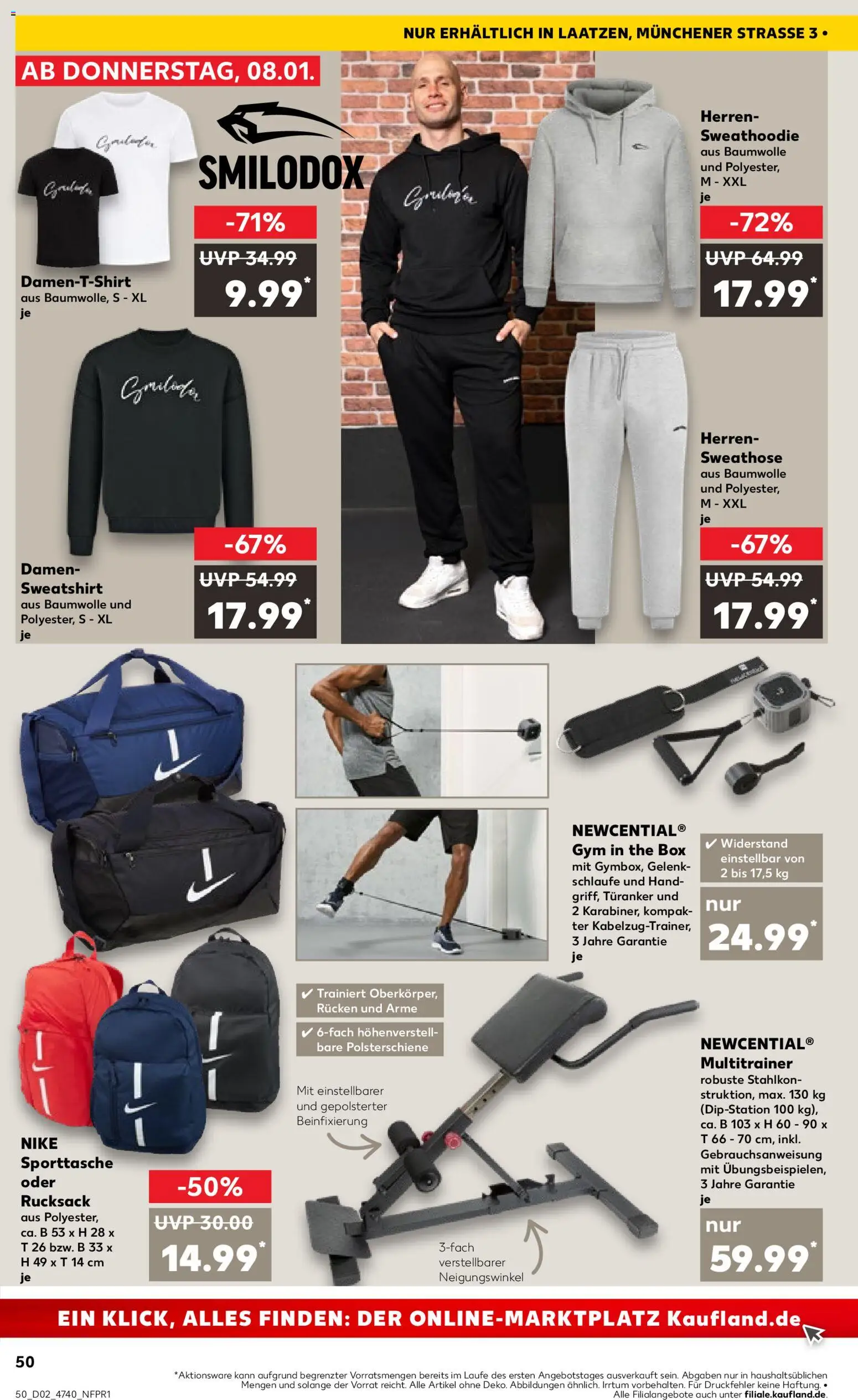 Kaufland prospekt Hannover	 – gültig ab 08.01.2026 | Seite: 50 | Produkte: Sweatshirt, T-Shirt, Hoodie, Box