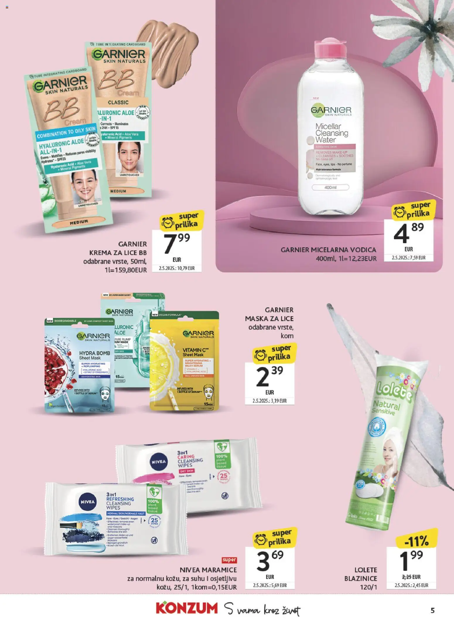 Konzum HR akciós ujság - amely érvényes a következő dátumtól: 03.02.2026 | Oldal: 5 | Termékek: Aloe vera, Vitamin c