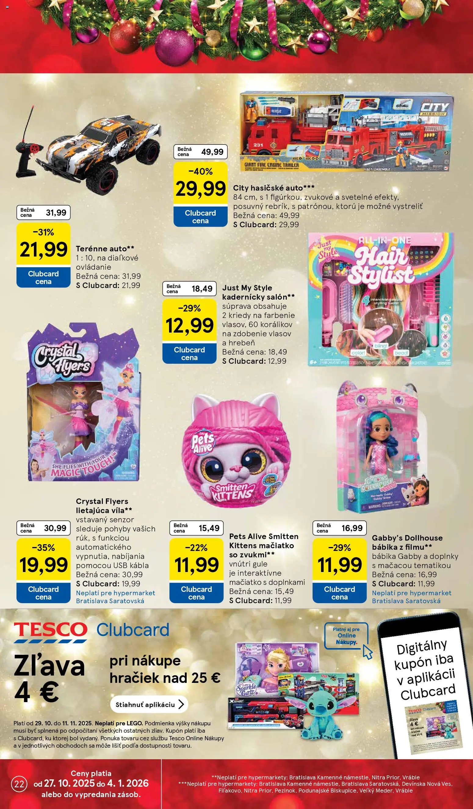 Nové Tesco akcie – leták je platný od 29.10.2025 | Strana: 22 | Produkty: Hrebeň, USB