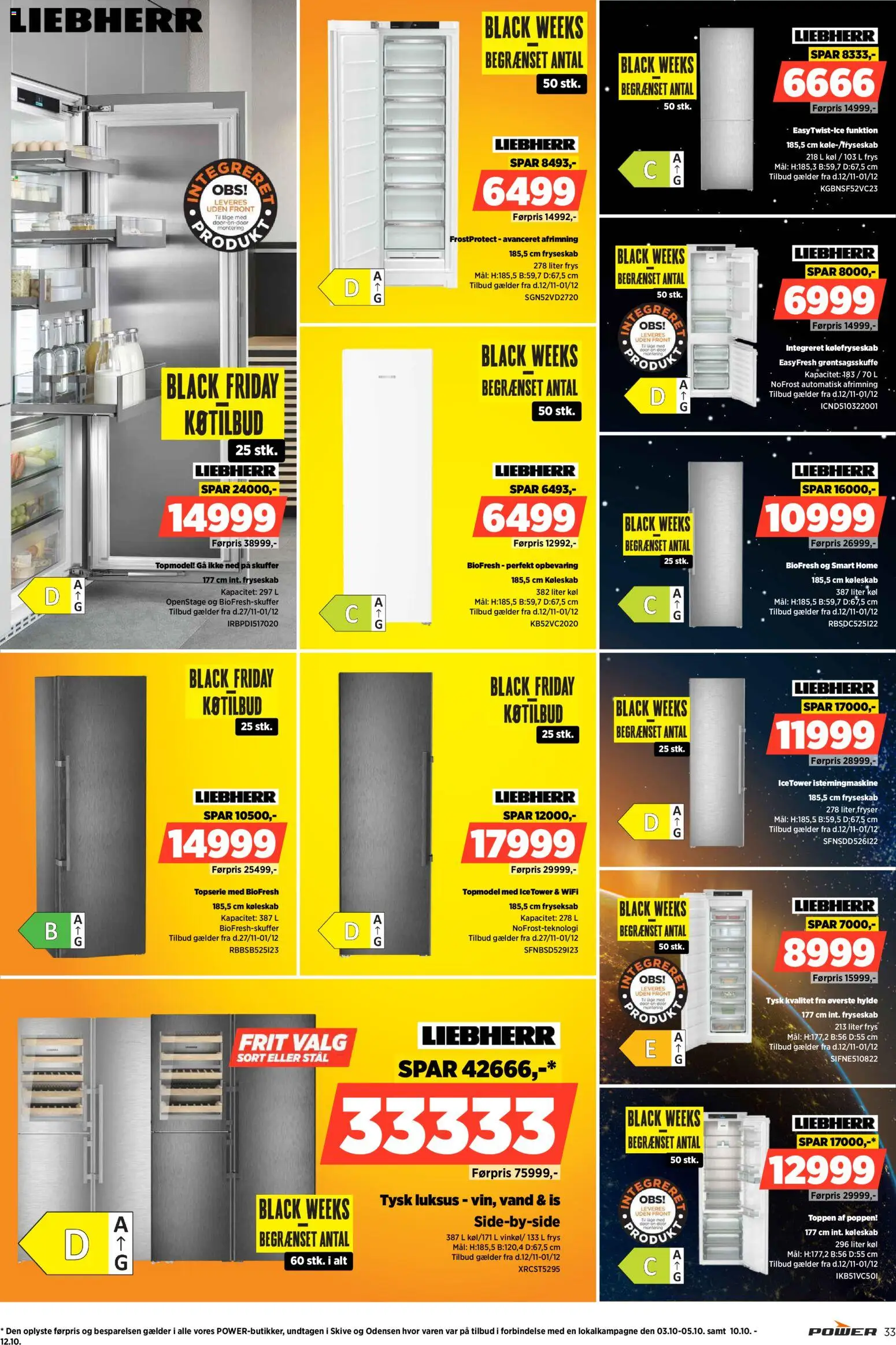 Power tilbudsavis – gyldig fra 28.11.2025 | Side: 33 | Produkter: Hylde, Smart Home, Is, Køleskab