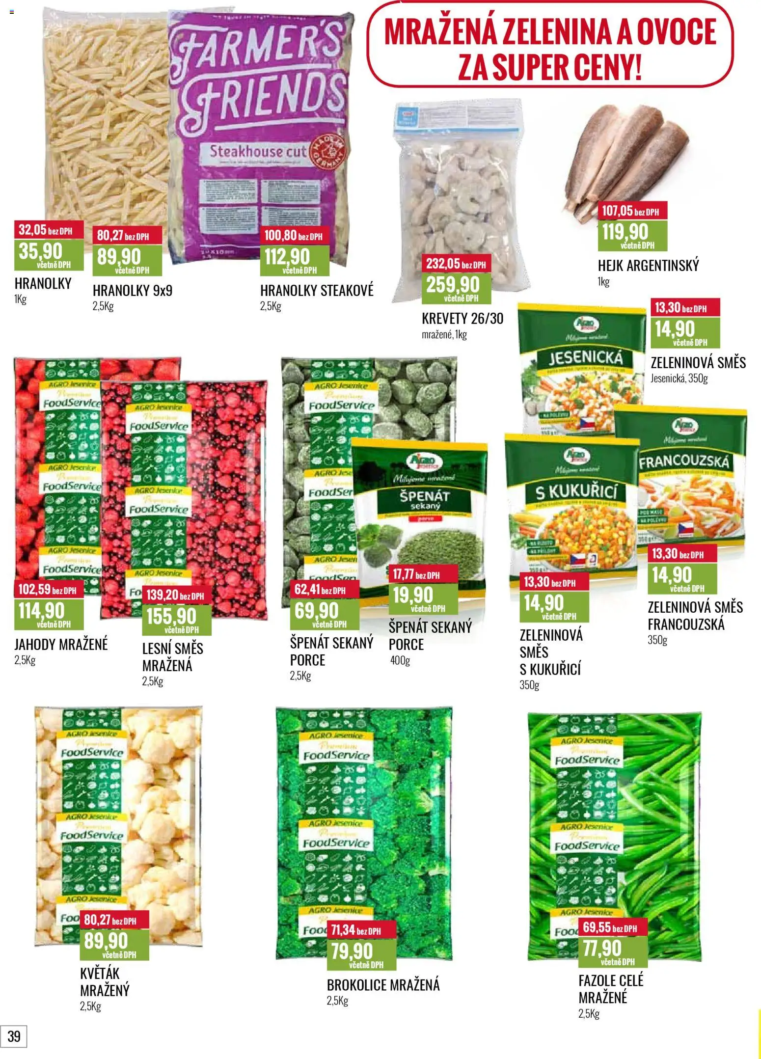 Ratio leták od 01.02.2026 | Strana: 40 | Produkty: Mražená zelenina, Jahody, Brokolice, Fazole