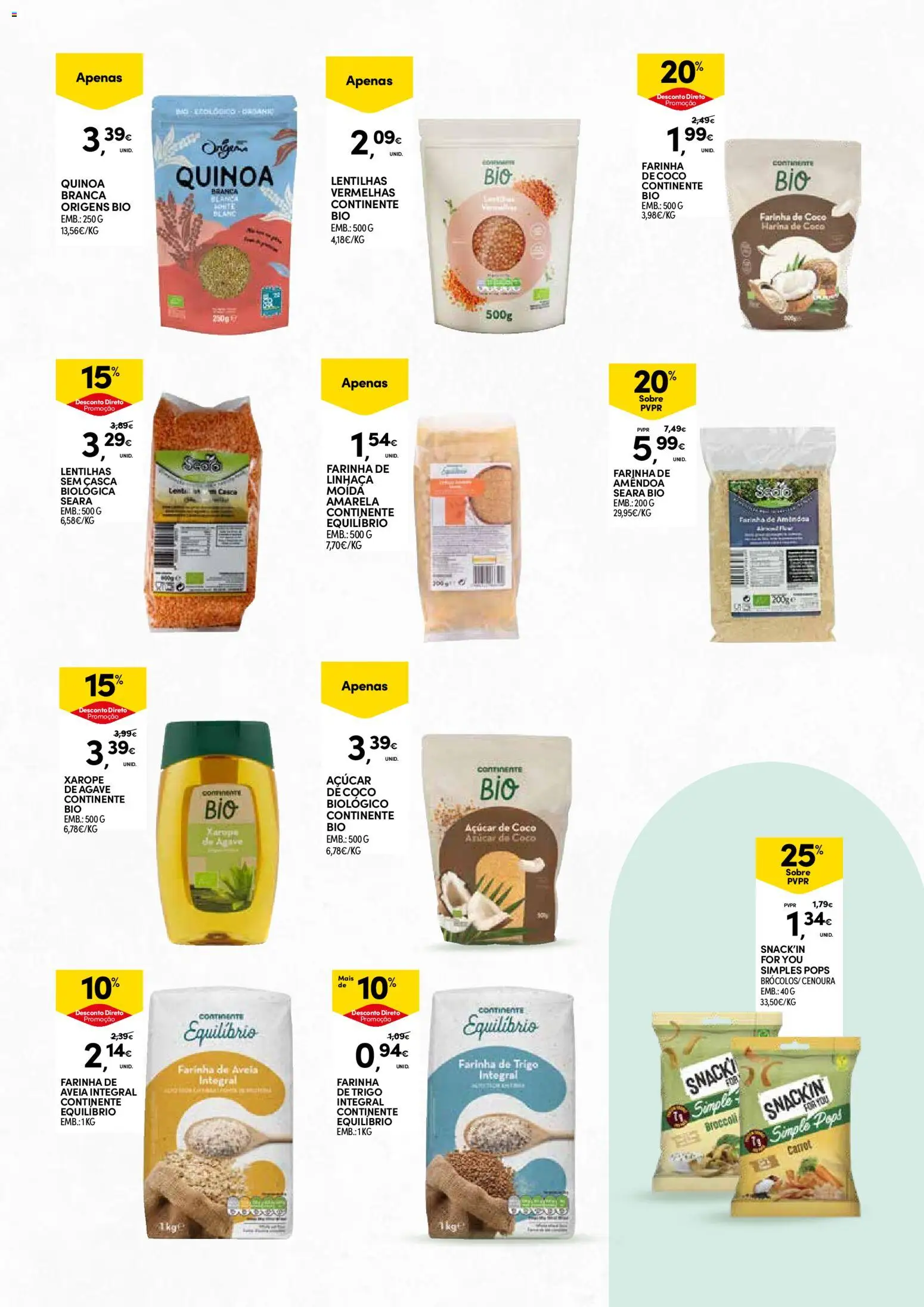 Continente - Açores: Vida Saudável │ válido de 20.01.2026 | Página: 13 | Produtos: Aveia, Quinoa, Xarope, Cenoura