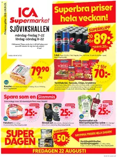 ICA Supermarket - Stockholm - Förhandsvisning av reklamblad från butik ICA Supermarket aktuell från 18.08.2025