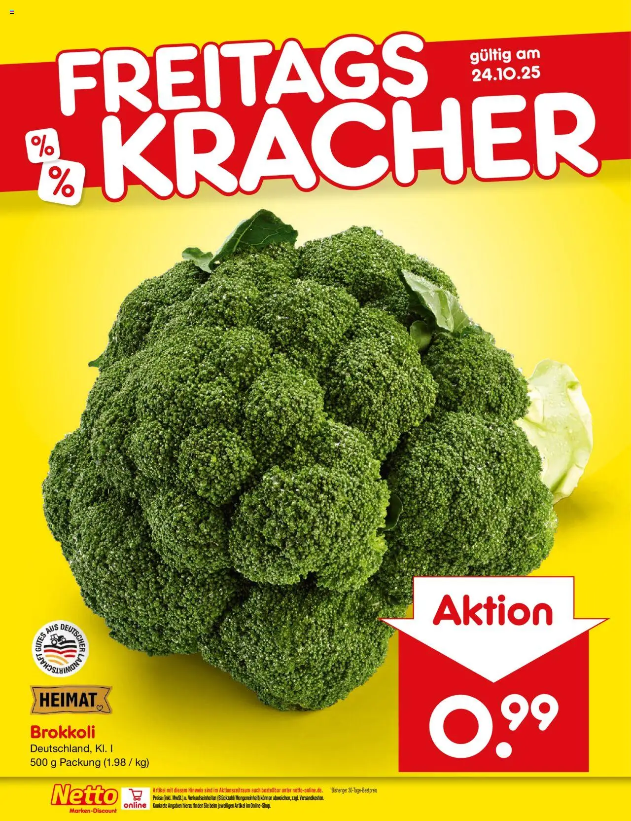 Netto Marken-Discount Prospekt 	 – gültig ab 20.10.2025 | Seite: 11 | Produkte: Brokkoli