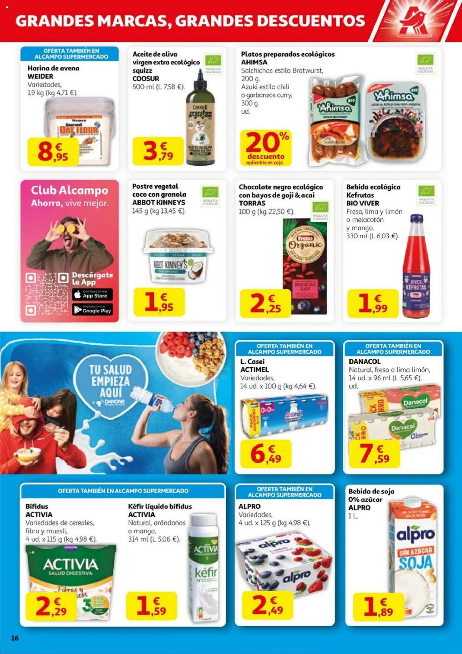 Alcampo - HP Nacional Unificado │ válido desde el 23.10.2025 | Página: 16 | Productos: Aceite, Chocolate, Bebida de soja, Caja