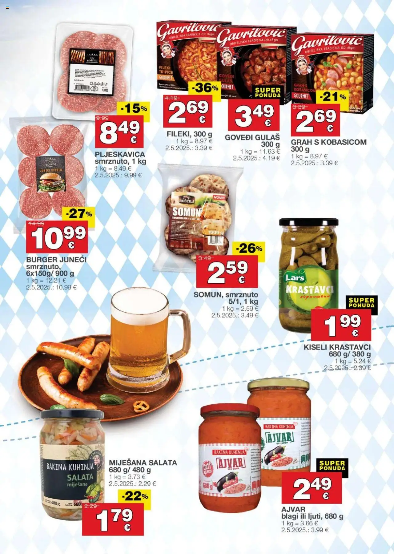 Stanić Diskont katalog | vrijedi od 02.10.2025 | Stranica: 7 | Proizvodi: Roštilj, Somun, Ajvar, Salata