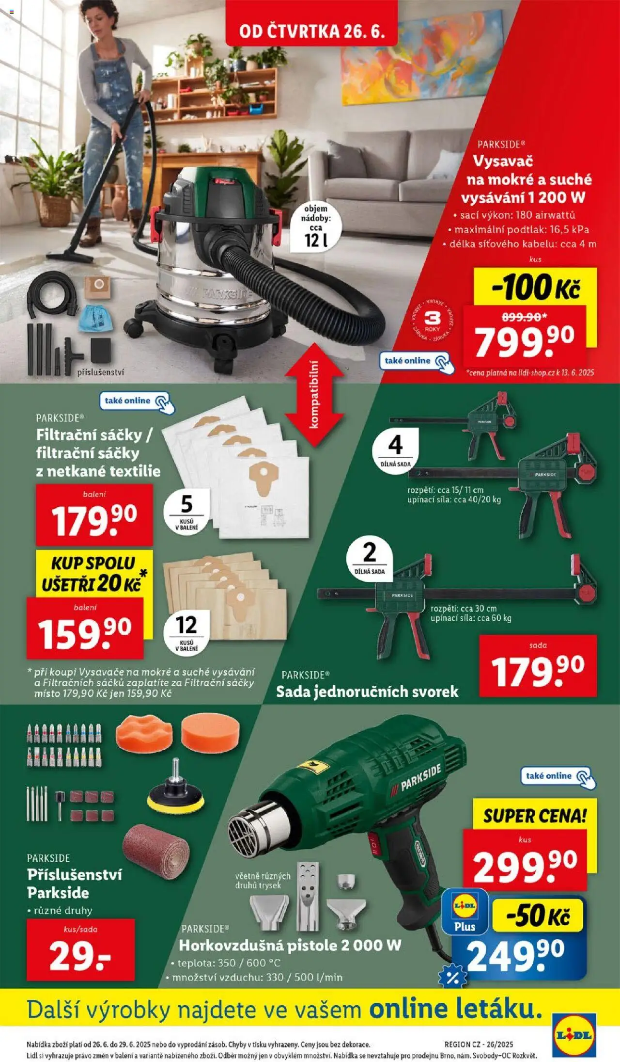 Lidl leták od 26.06.2025 | Strana: 35 | Produkty: Parkside, Vysavač, Vysavače