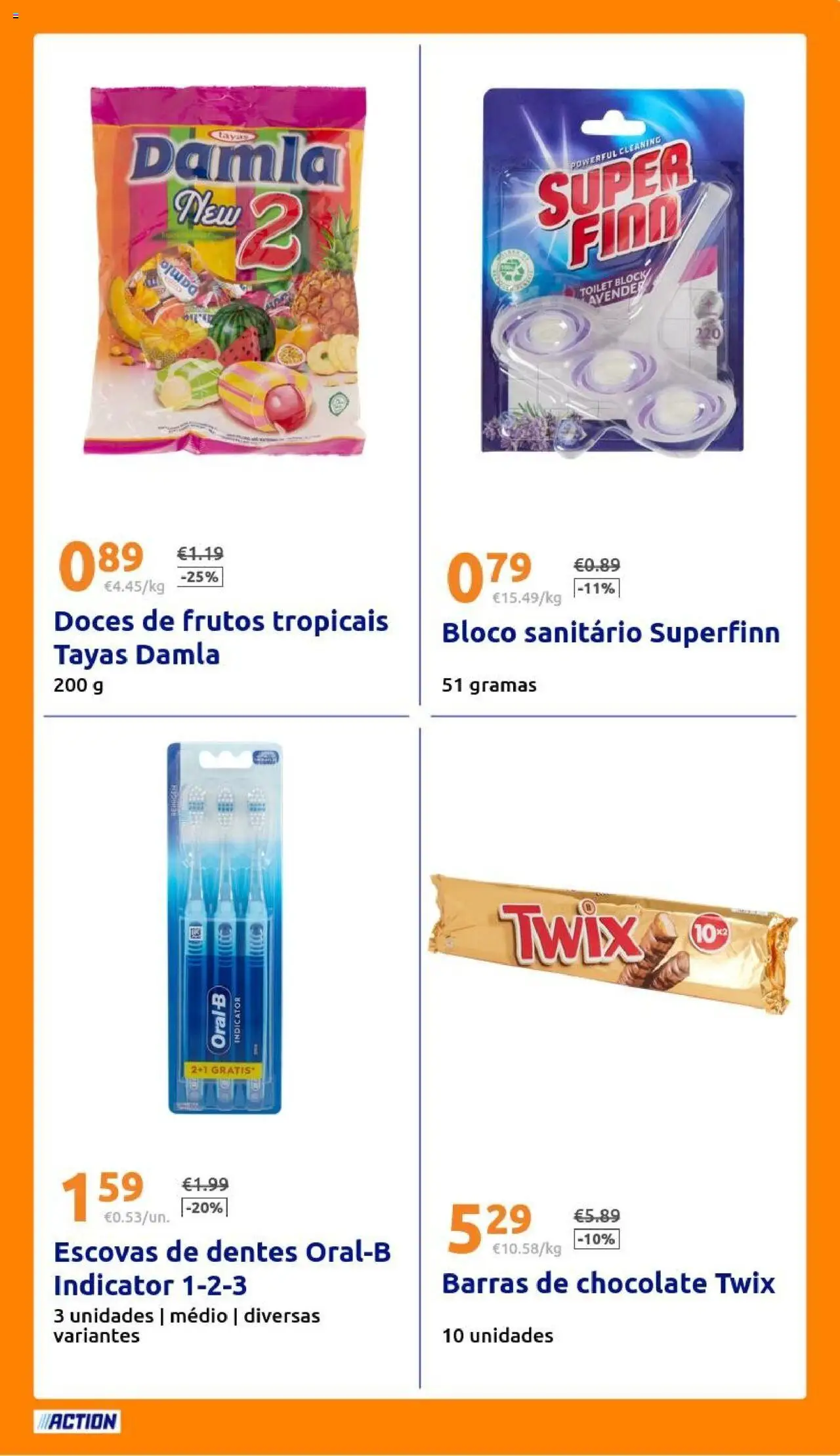 Action folheto │ válido de 08.10.2025 | Página: 23 | Produtos: Chocolate, Doces