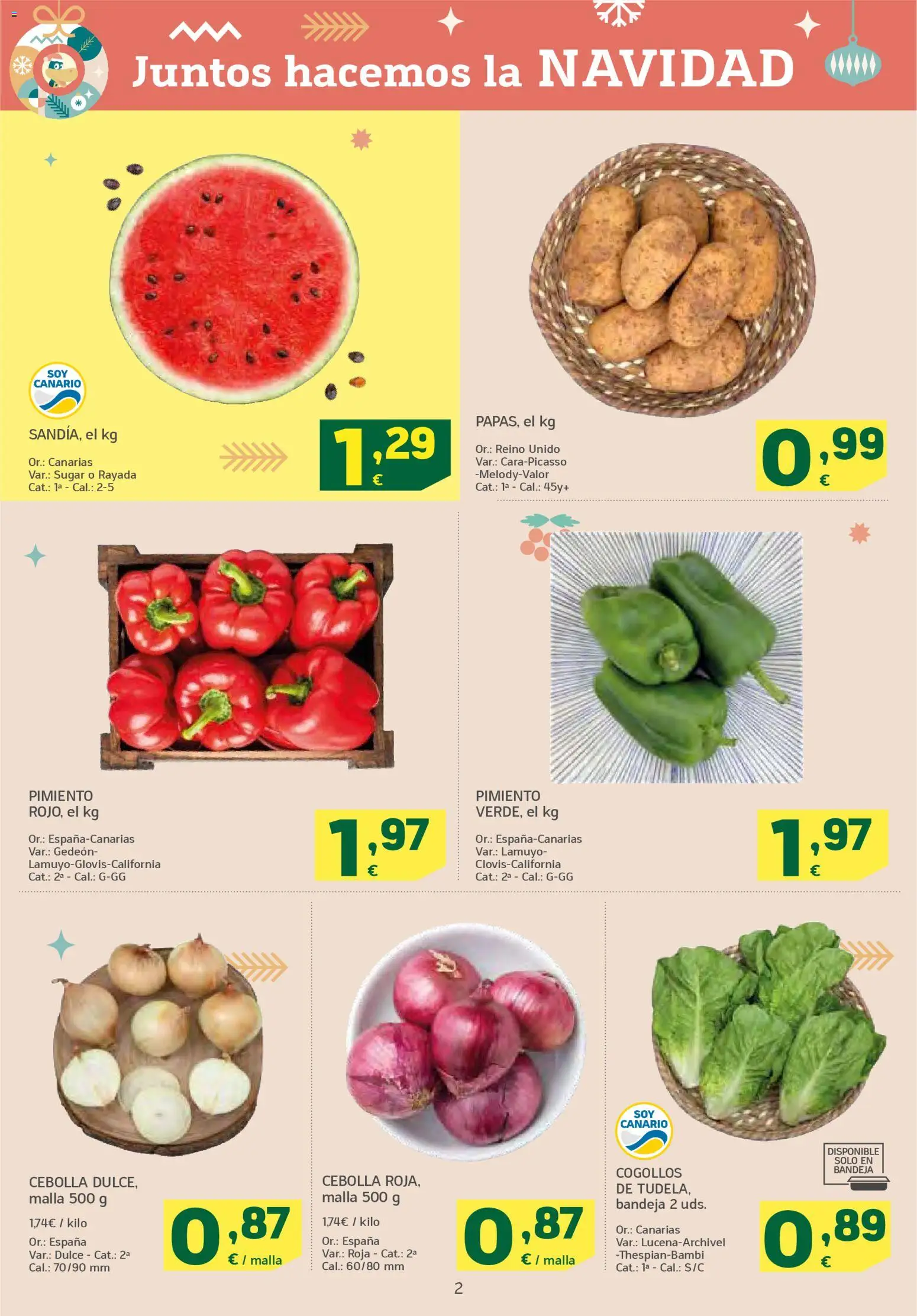 HiperDino folleto │ válido desde el 18.12.2025 | Página: 2 | Productos: Κάδος απορρυμάτων, Παγωμένο τσάι, Bandeja