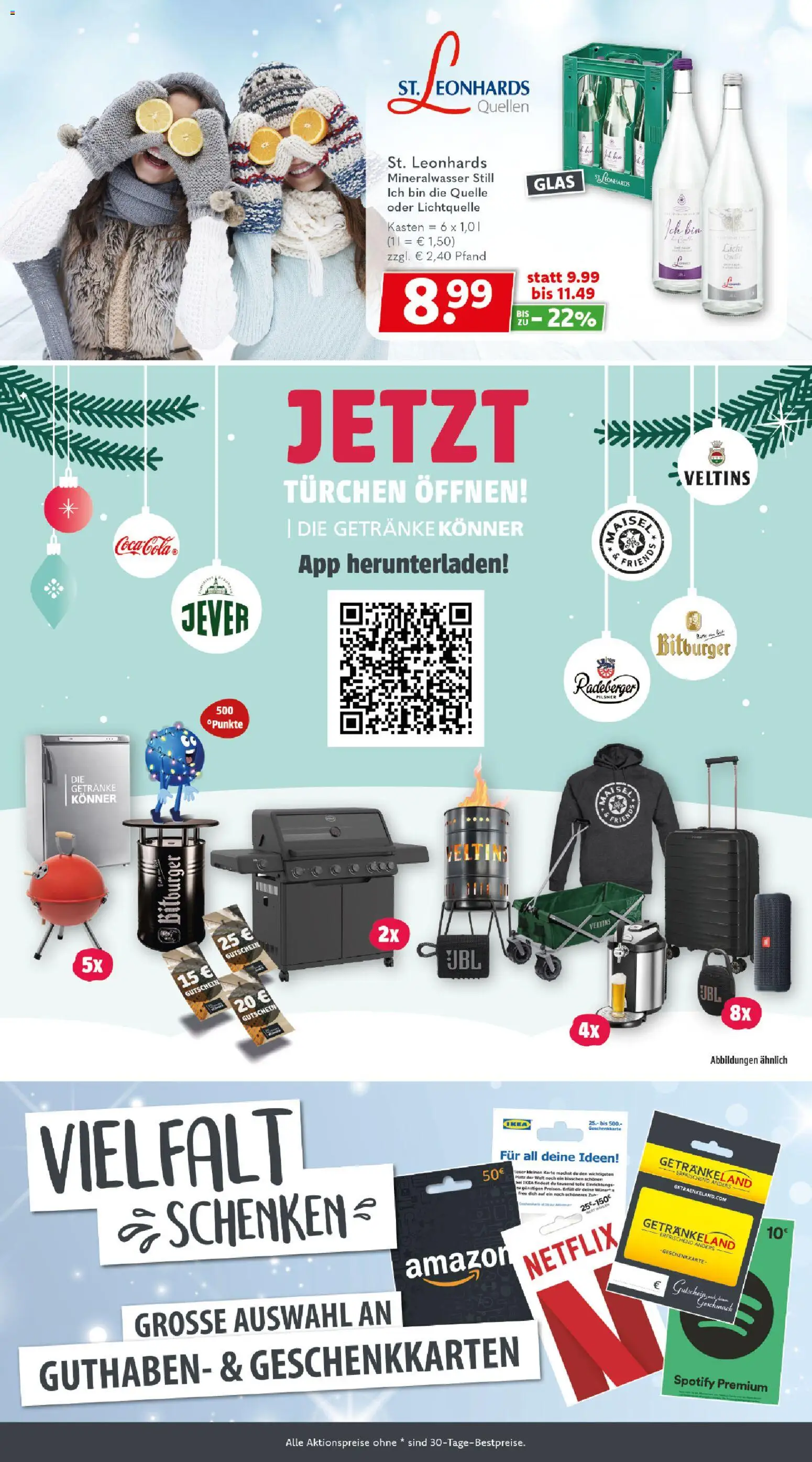 Getränkeland Prospekt 	 – gültig ab 08.12.2025 | Seite: 8 | Produkte: Mineralwasser, Jever, Radeberger pilsner, Veltins