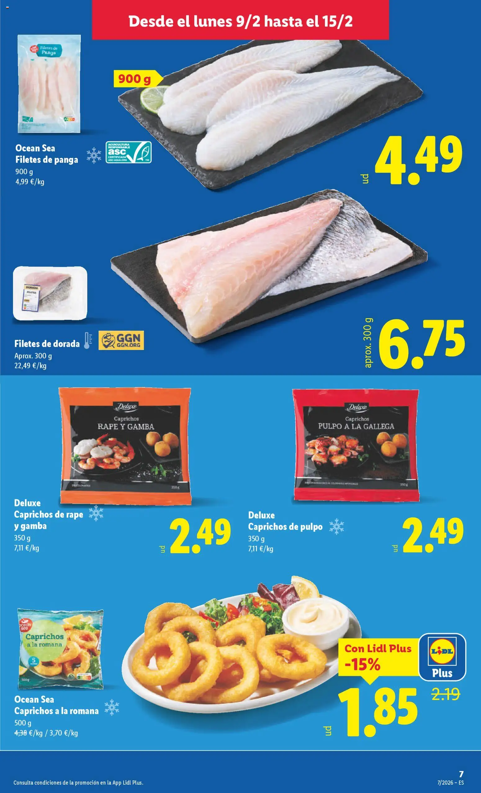 Lidl folleto │ válido desde el 09.02.2026 | Página: 7 | Productos: Gamba