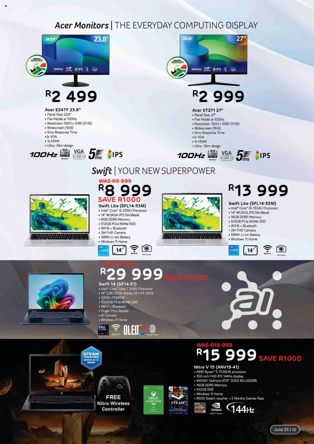 Computer Mania Specials │ valid from 01.06.2025 | Page: 13 | Products: Camera, Xbox, Games, Battery