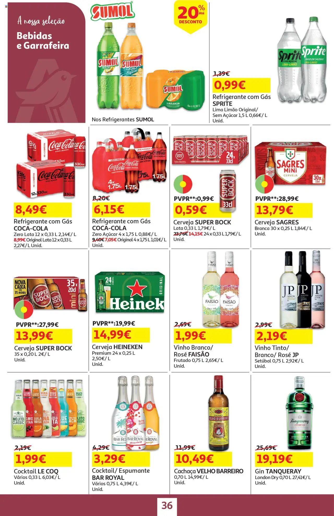 Auchan - Brinquedos de Verão │ válido de 18.06.2025 | Página: 36 | Produtos: Super bock, Cerveja, Açúcar, Gin