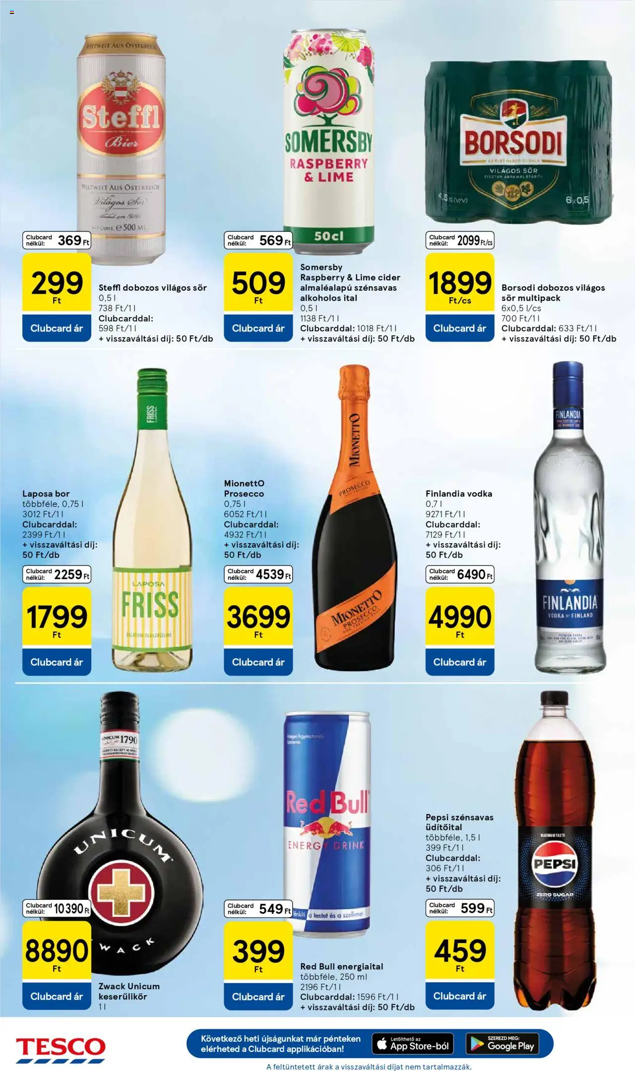 Tesco akciós ujság - amely érvényes a következő dátumtól: 12.06.2025 | Oldal: 6 | Termékek: Lime, Red bull, Cider, Sör