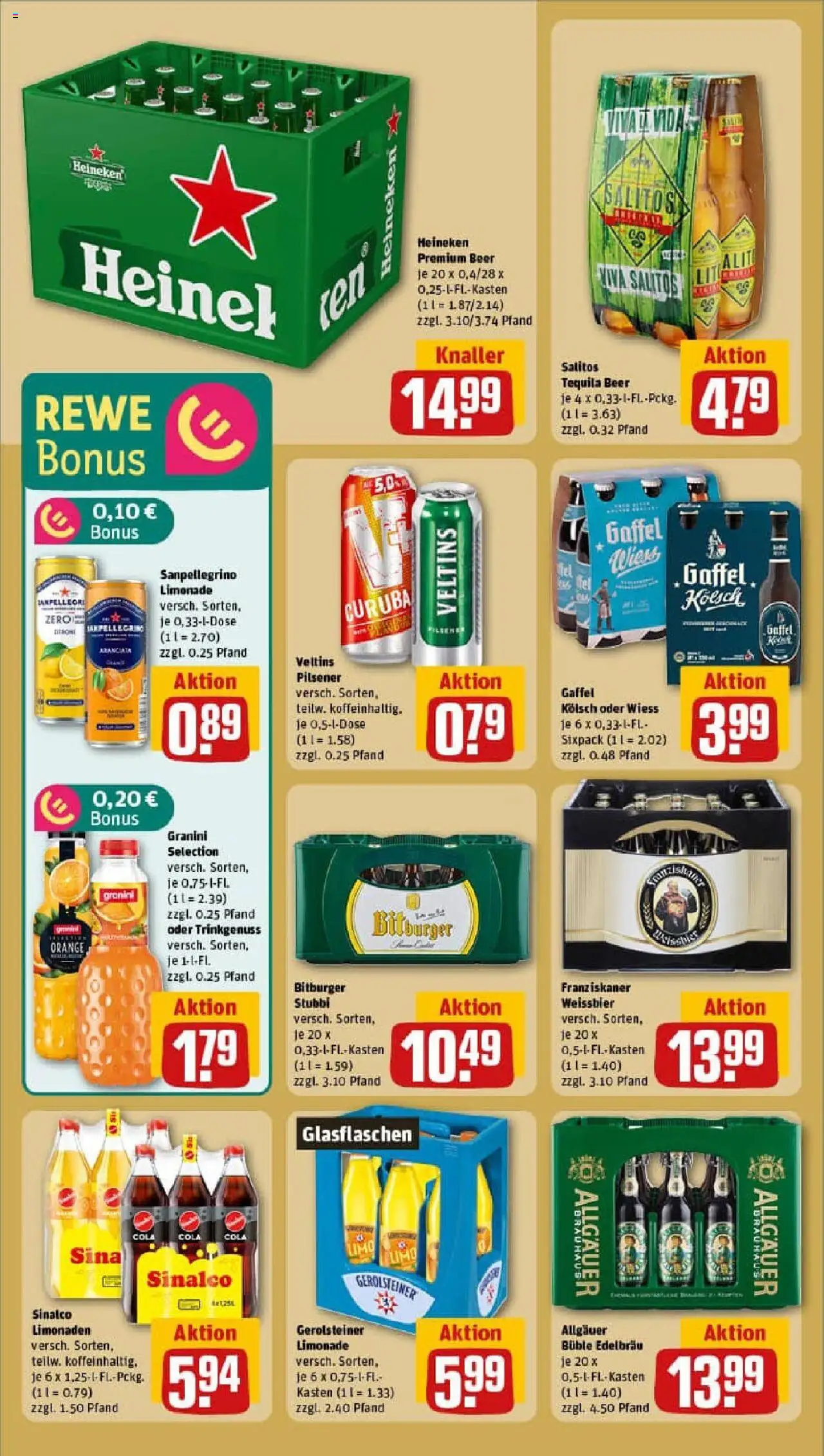 Rewe prospekt Aachen / Walheim	 - gültig ab dem 29.06.2025 | Seite: 18 | Produkte: Franziskaner, Weißbier, Heineken, Granini