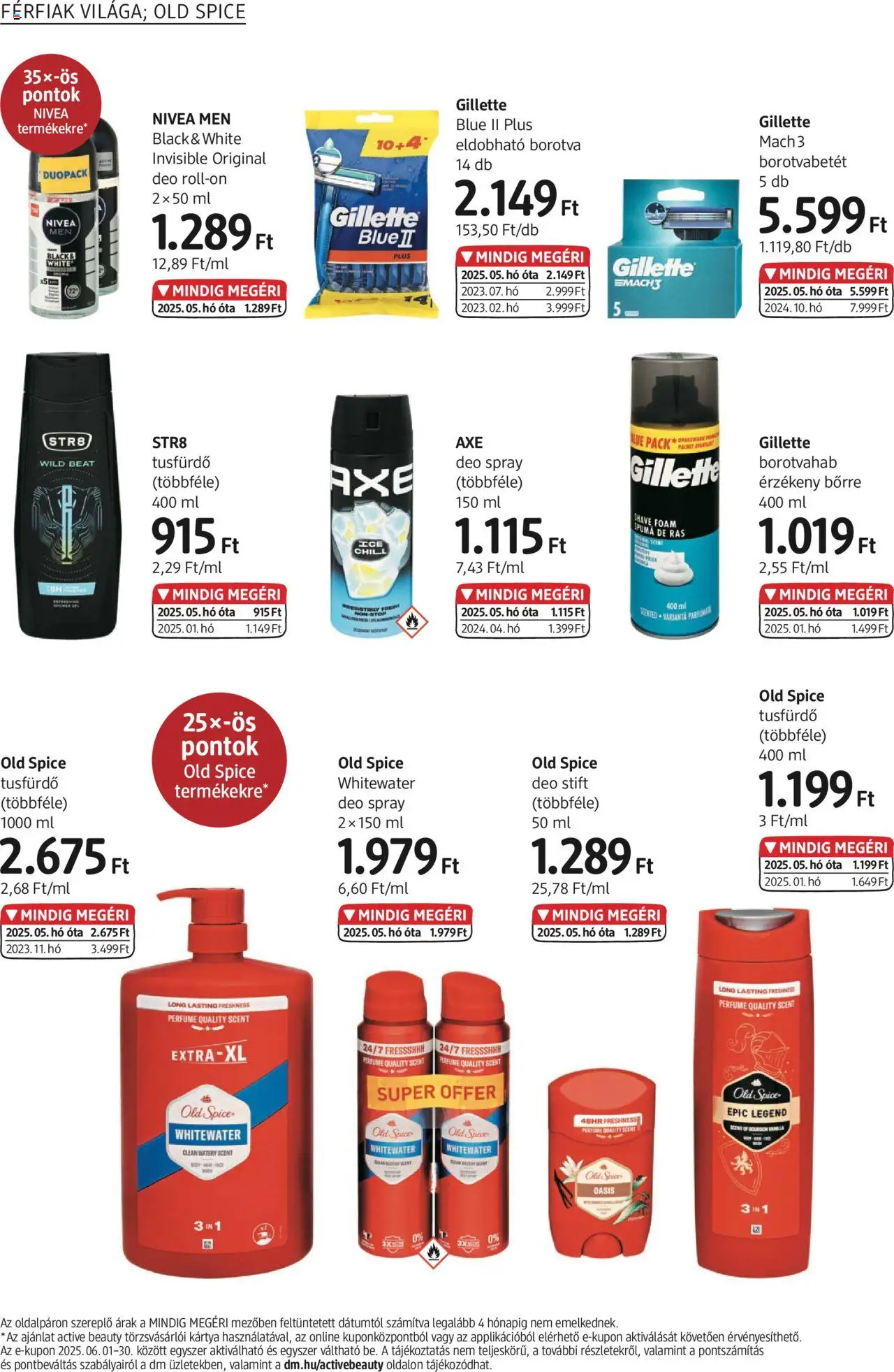 DM Drogerie Markt akciós ujság - amely érvényes a következő dátumtól: 19.06.2025 | Oldal: 10 | Termékek: Borotvabetét, Bourbon, Stift, Roll-on