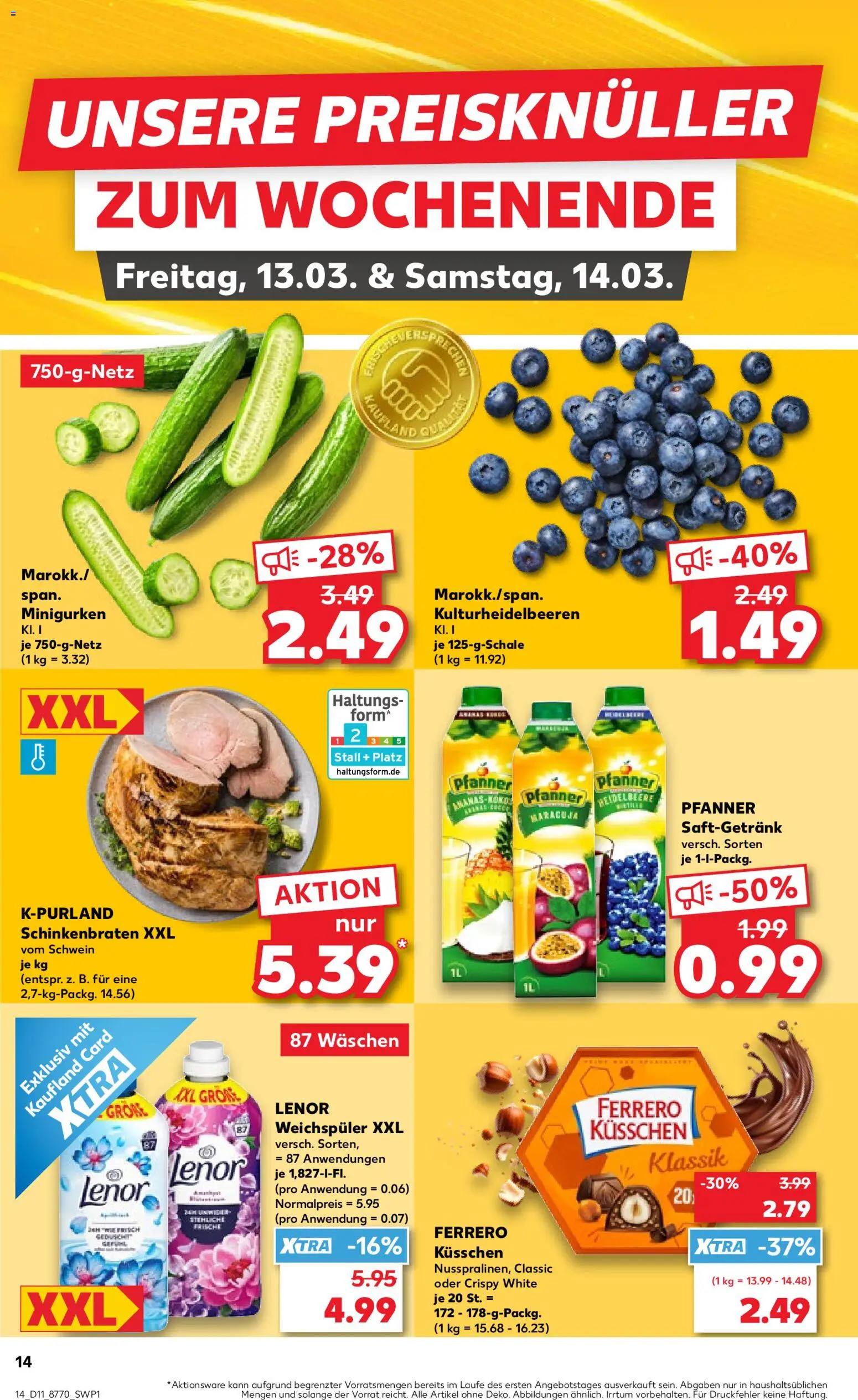 Kaufland Prospekt Berlin	 – gültig ab 12.03.2026 | Seite: 14 | Produkte: Lenor, Weichspüler