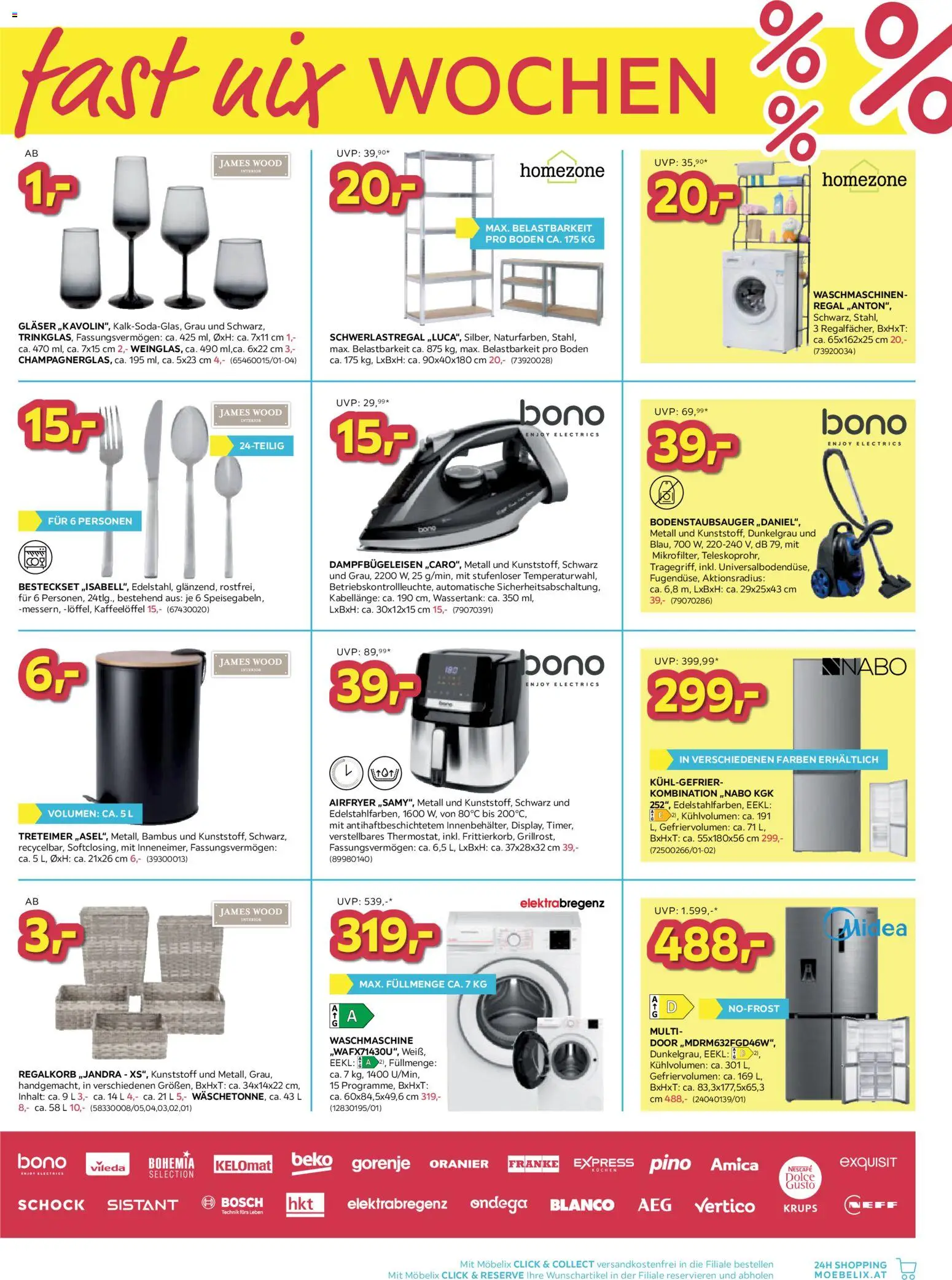 Möbelix Angebote gültig ab 21.04.2026 | Seite: 11 | Produkte: Waschmaschine, Regal