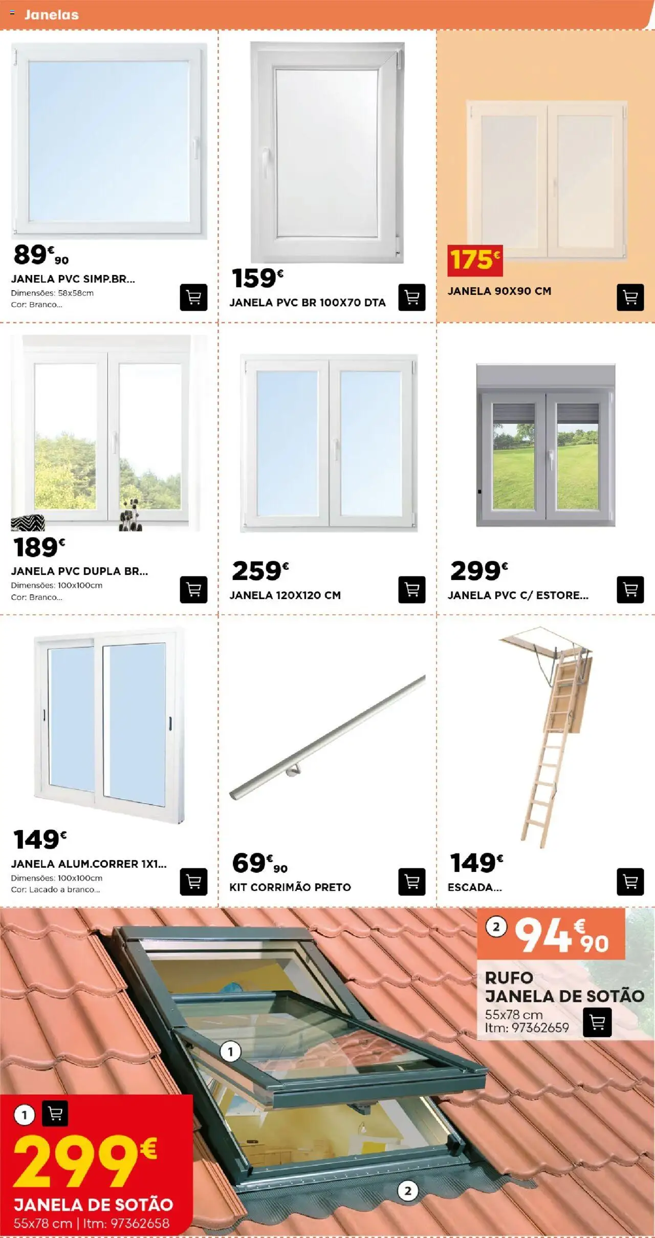 BricoMarché - Catálogo de Construção e Jardim │ válido de 17.07.2025 | Página: 12 | Produtos: Escada, Janela