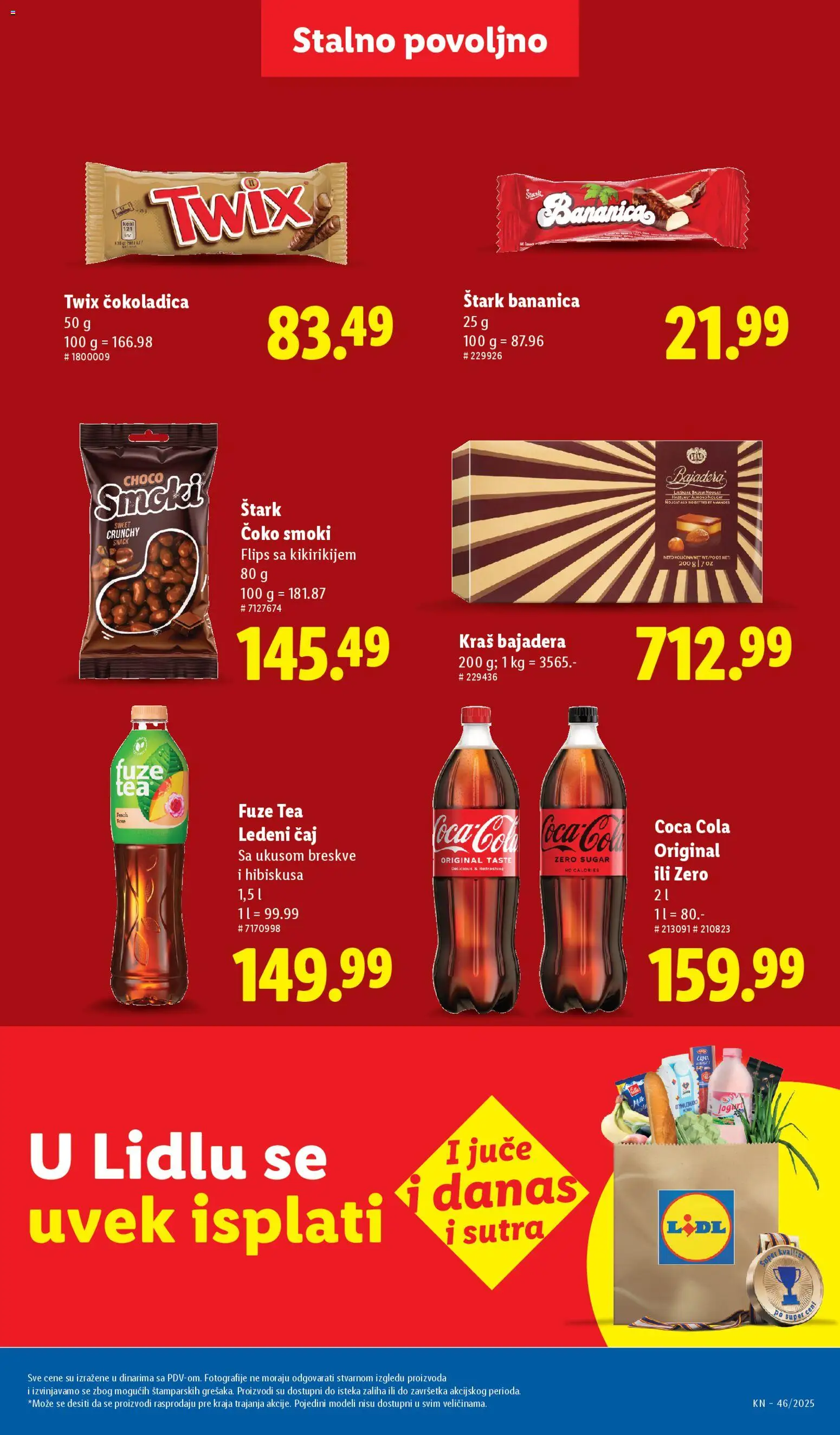 Lidl katalog - važi od 13.11.2025 | Strana: 29 | Proizvode: Banana, Coca Cola, Smoki, Twix