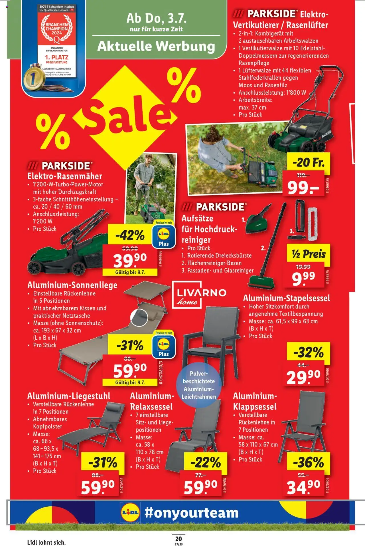 Lidl Aktionen ab 03.07.2025 | Seite: 20 | Produkte: Kissen, Pulver, Kopfpolster, Relaxsessel