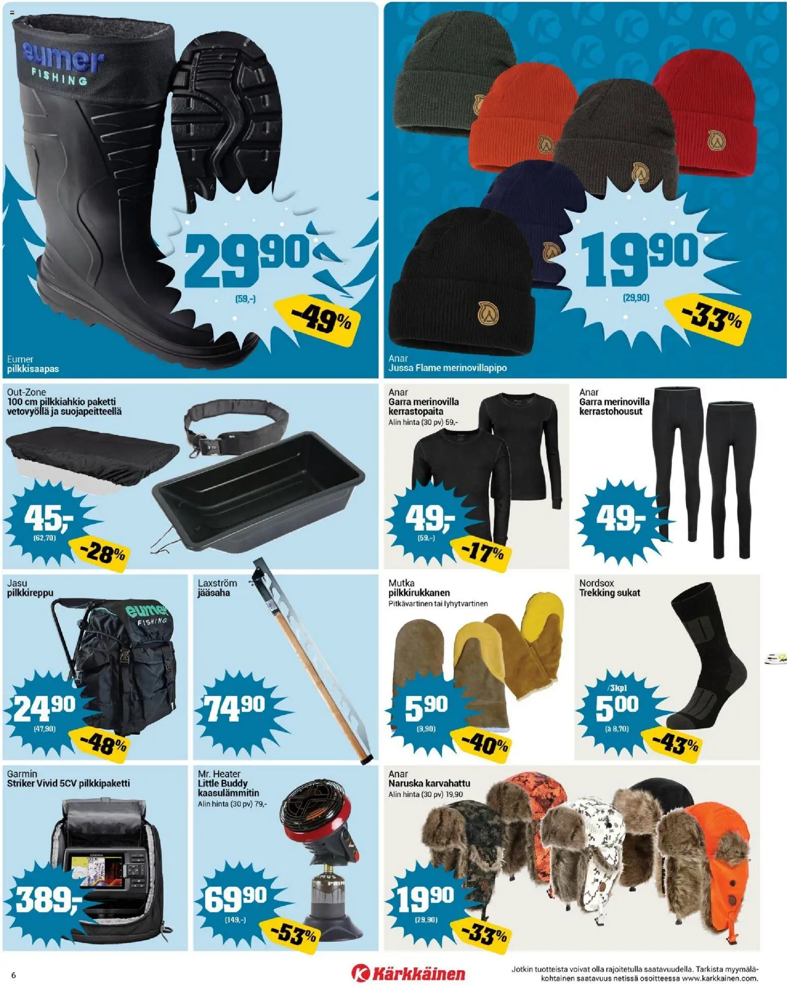 Kärkkäinen tarjoukset – voimassa 21.01.2026 alkaen | Sivu: 6 | Tuotteet: Sukat