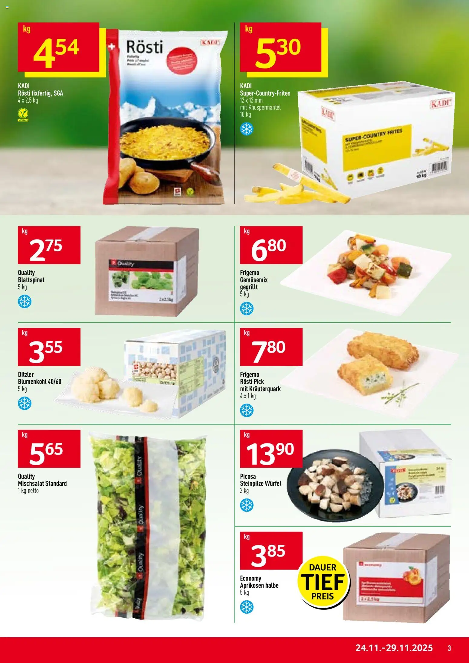 Prodega Aktionen – gültig ab 24.11.2025 | Seite: 3 | Produkte: Blumenkohl