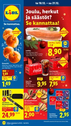 Lidl-mainoslehti voimassa 18.12.2025 alkaen