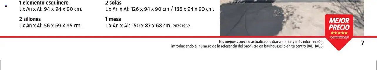 Vista previa Bauhaus Verano válido desde el 16.03.2026 | Página: 7 | Productos: Mesa