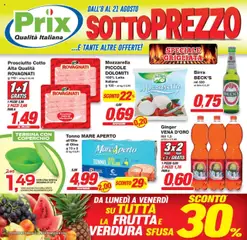Anteprima del volantino Prix Vicenza catalogo valido a partire dal 08.08.2025