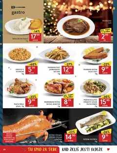 PRŽENI KOLUTIĆI I KRAKOVI LIGNJE PATAGONICE, Prženi kolutići i krakovi lignje patagonice, 1kg - Pregled kataloga iz trgovine Konzum, vrijedi od 17.12.2025 | Stranica: 26