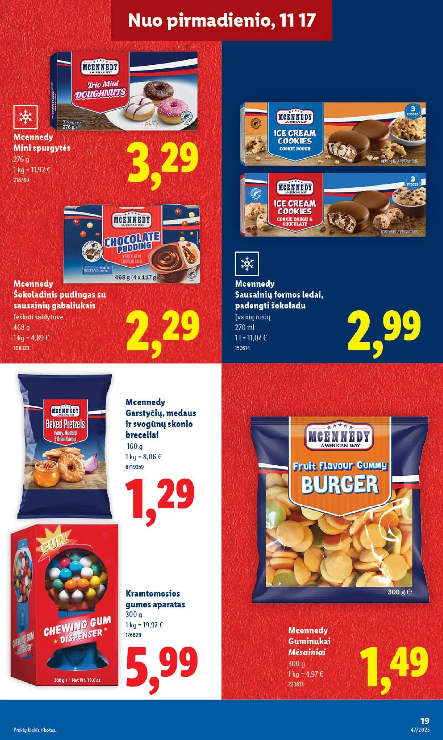 LIDL akcijos nuo 17.11.2025 | Puslapis: 19 | Prekių: Guminukai