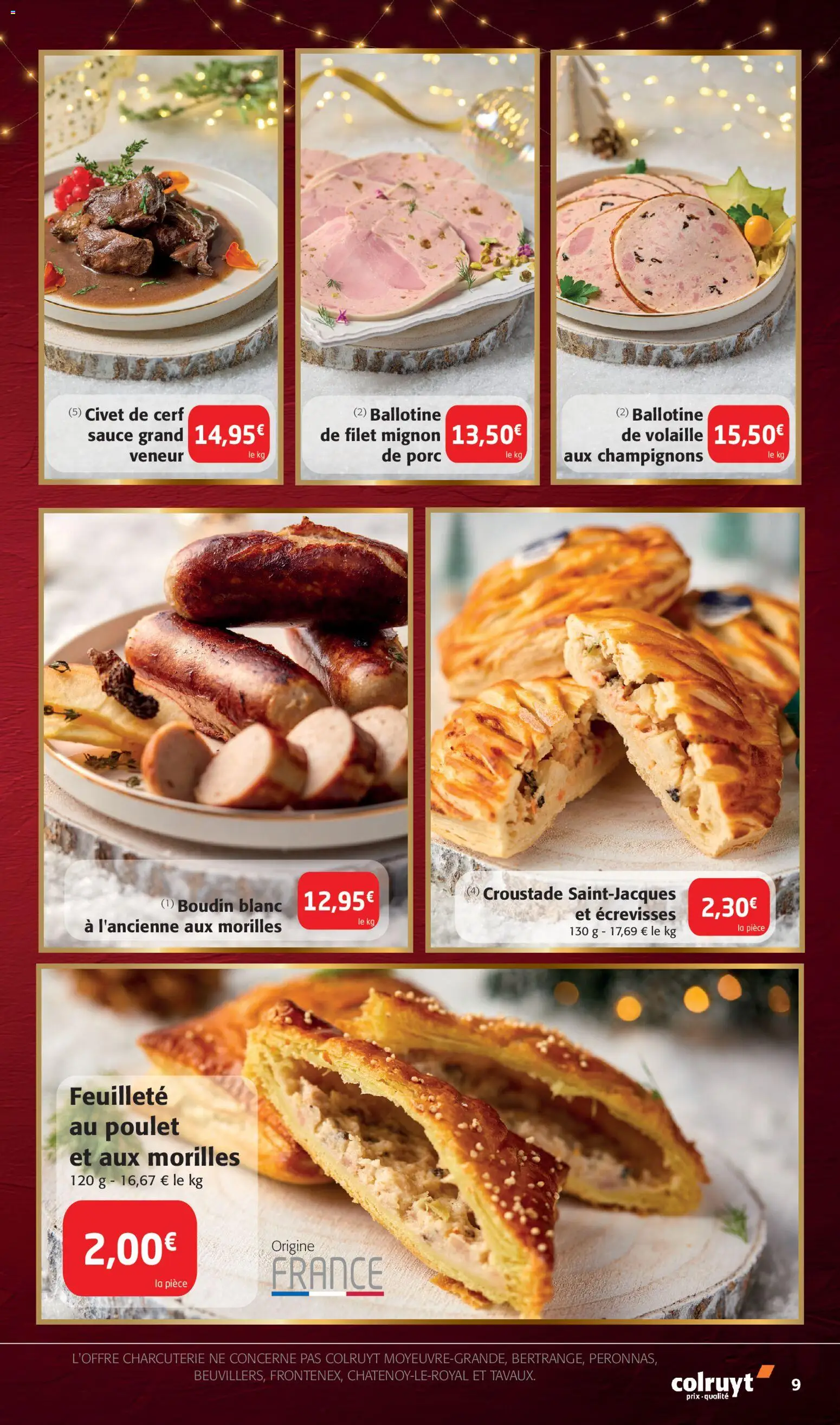 {H1} | Page: 9 | Produits: Volaille, Filet mignon, Porc